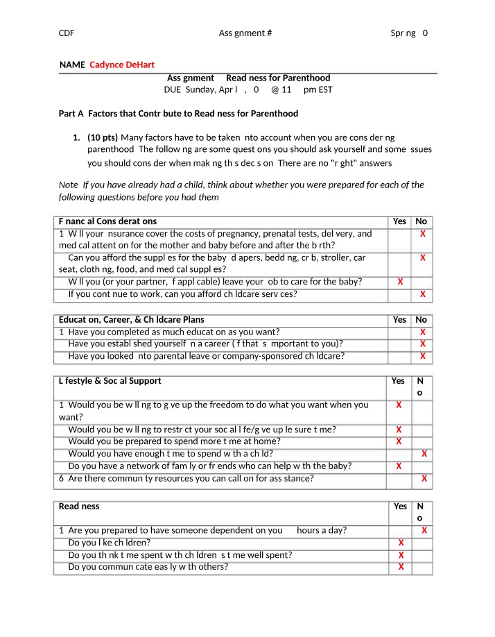 Parenthood - Factors to Consider
