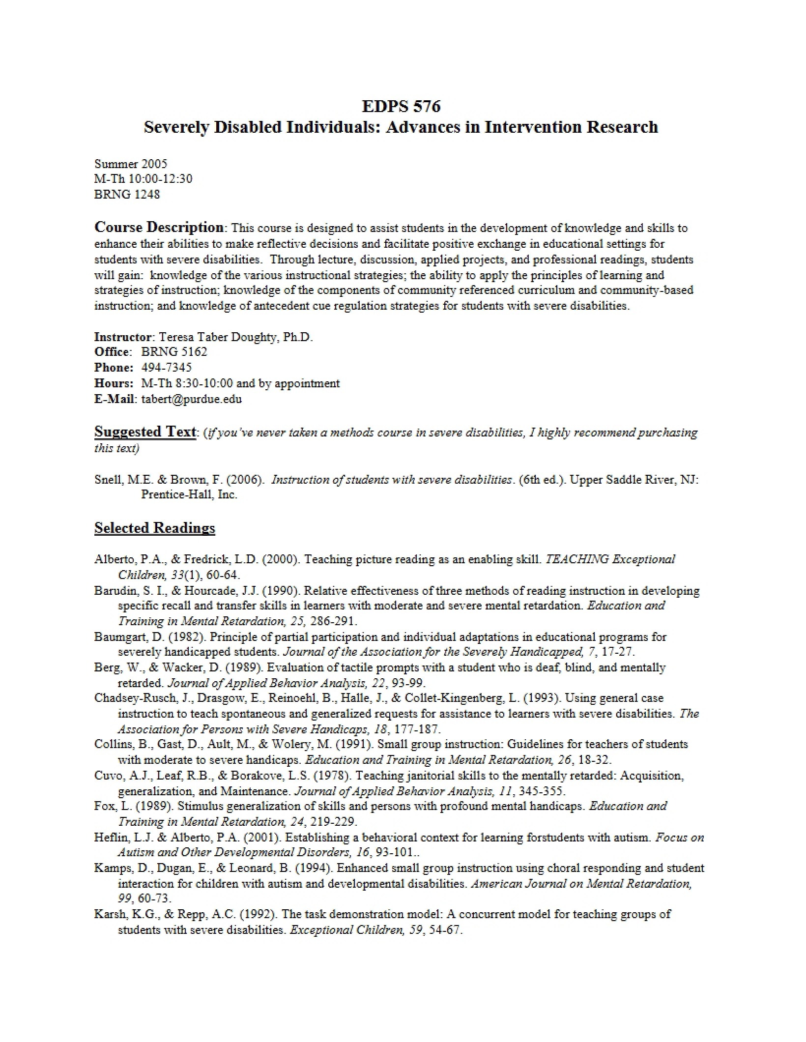 Syllabus
