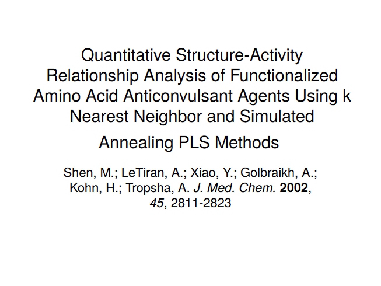 Fourth Set of Study Notes for a Computational Drug Discovery Course