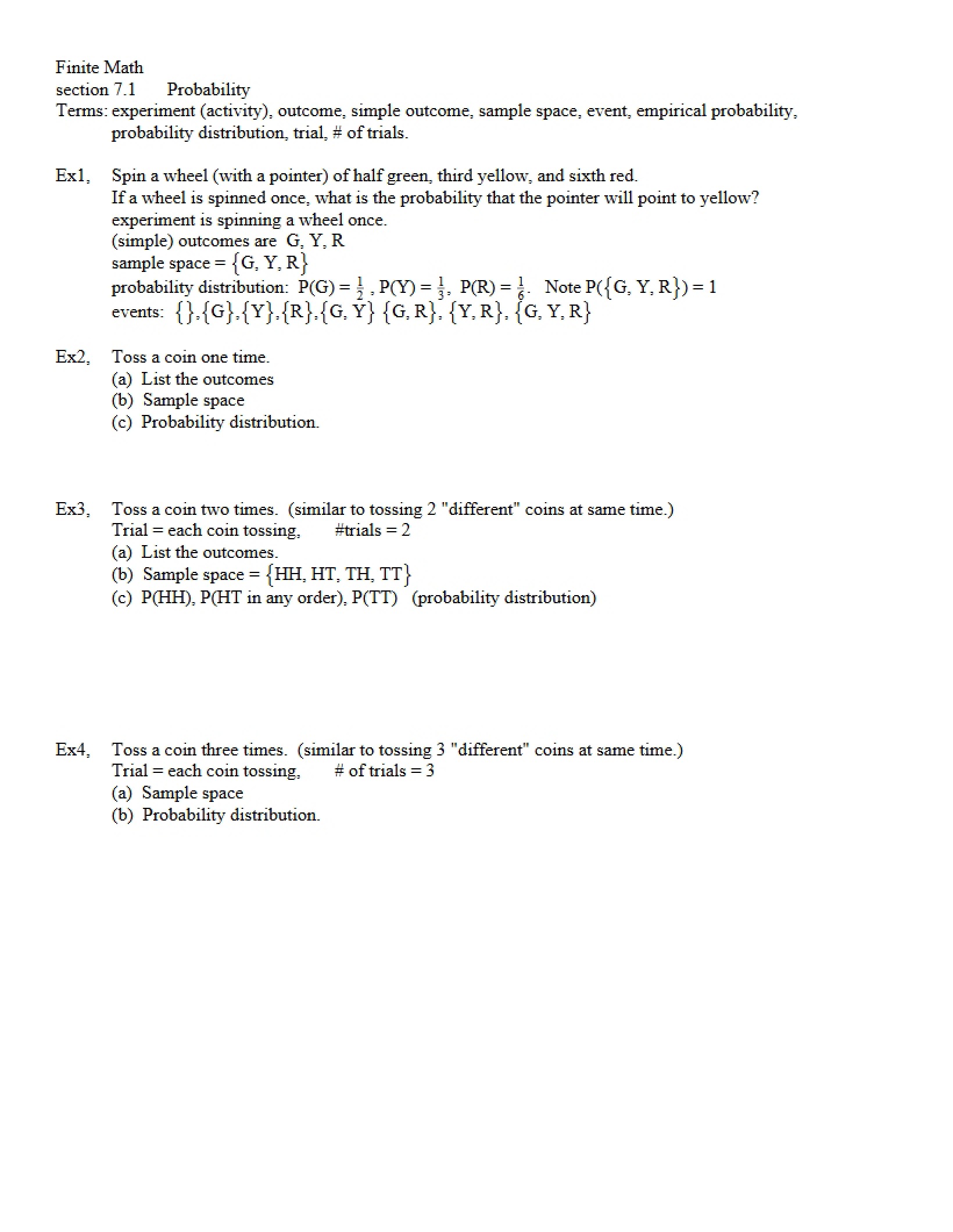Introduction to Probability (7.1)
