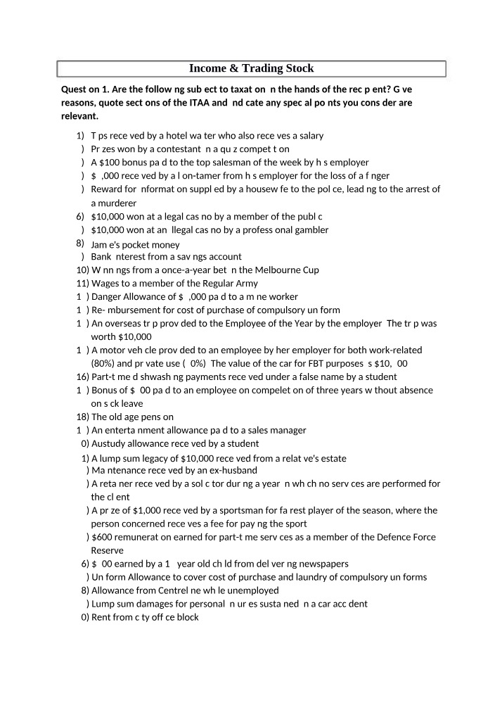 Taxation of Prizes, Bonuses, and Tips