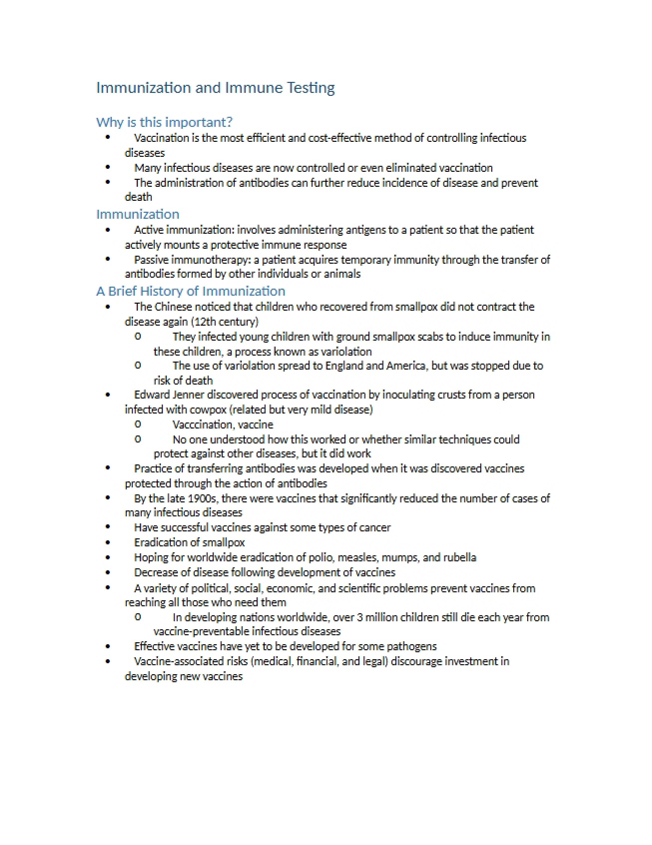 Notes on Microbiology Chapter 17