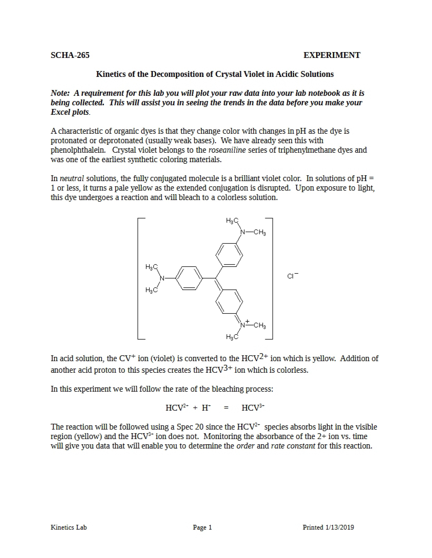 Chemical Analysis Notes