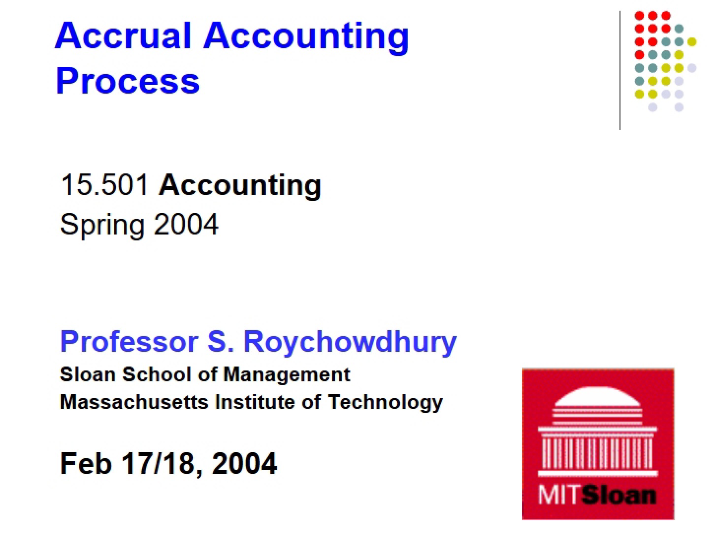 Process of Accrual Accounting