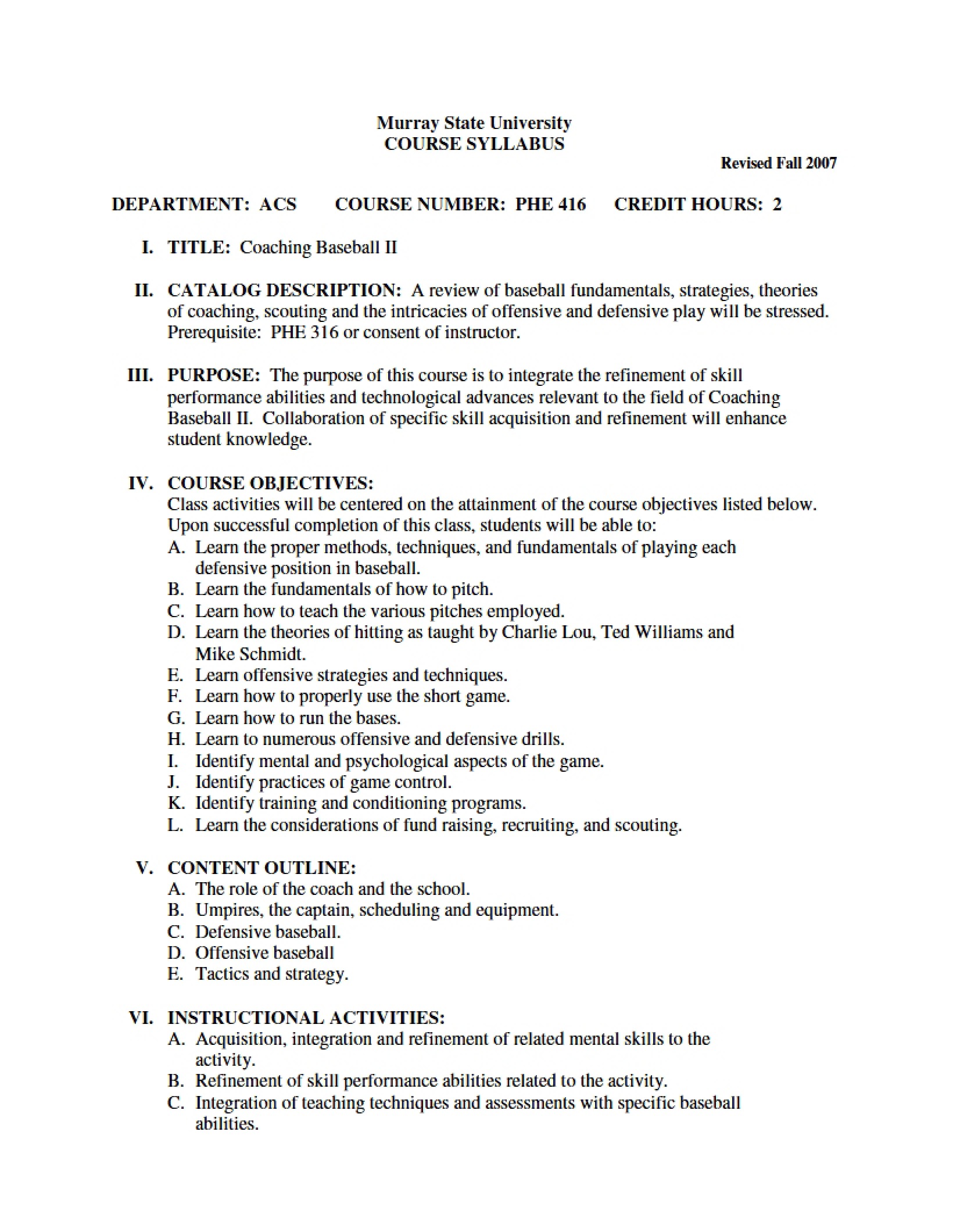 Syllabus - PHE 416