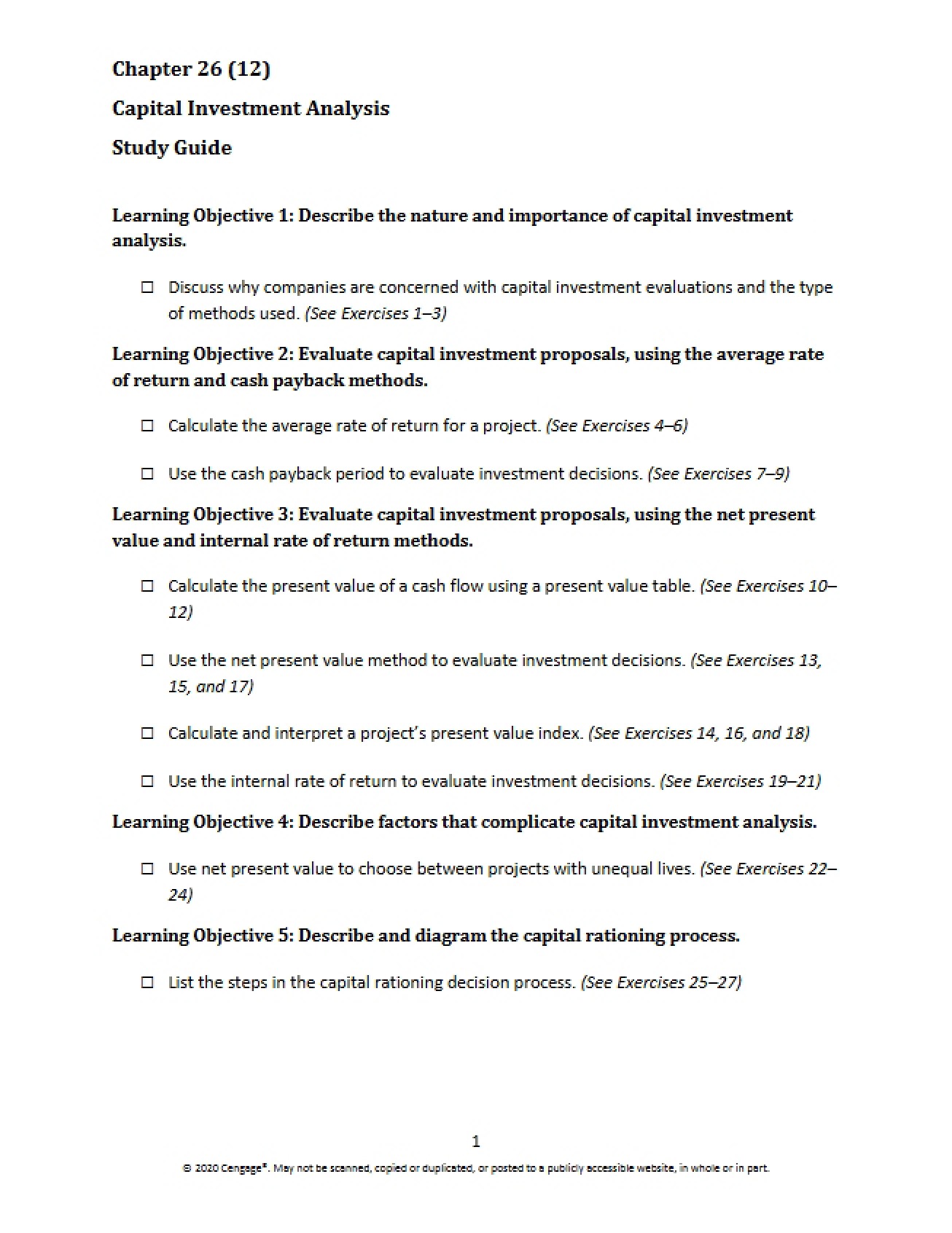 Study Guide Twelve