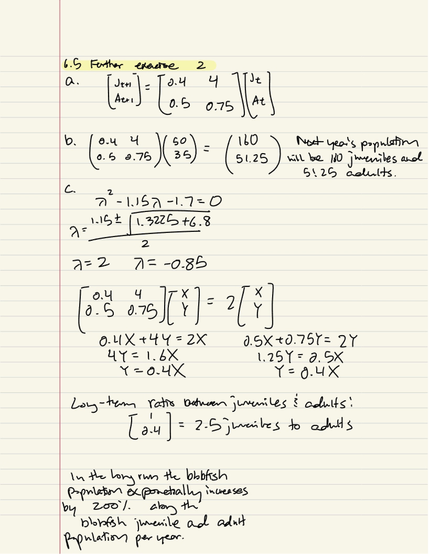 Sixth Homework Assignment