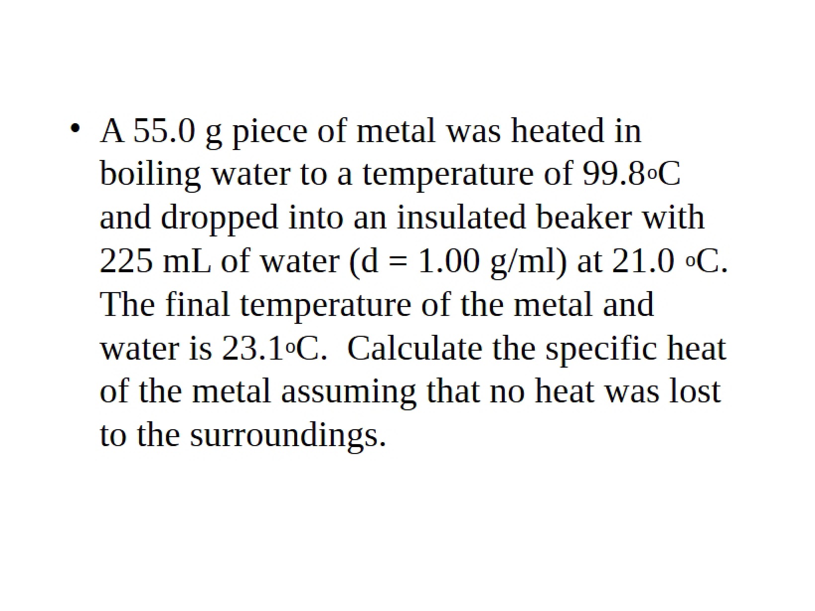 Thermochemistry Chapter 8