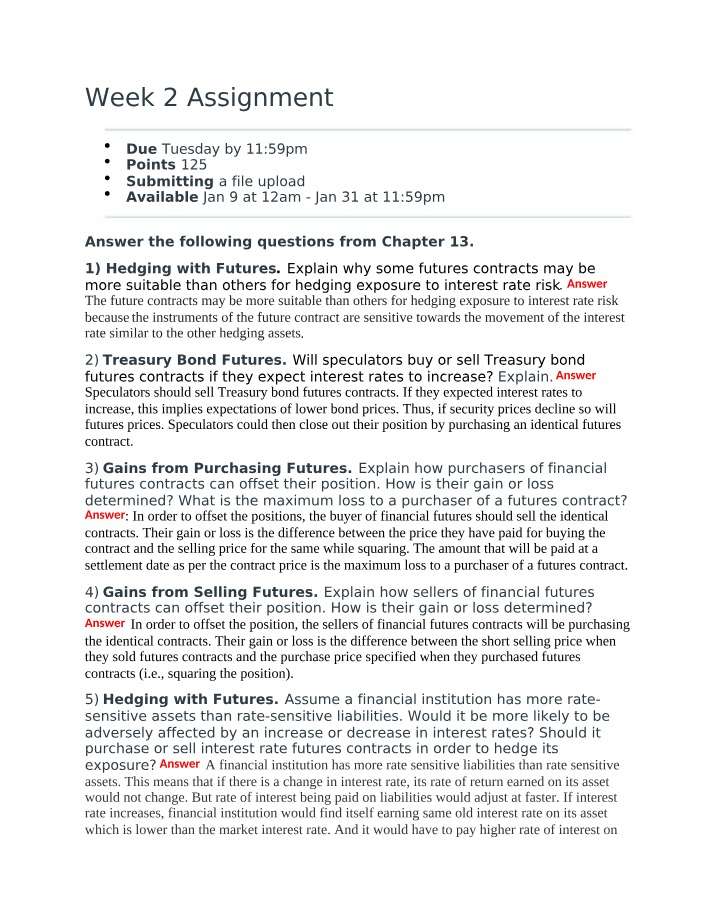Assignment for Week 2