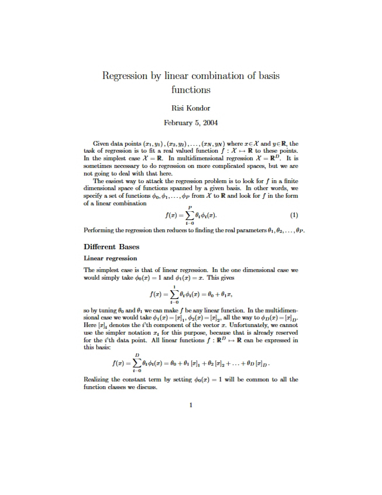 Regression Analysis