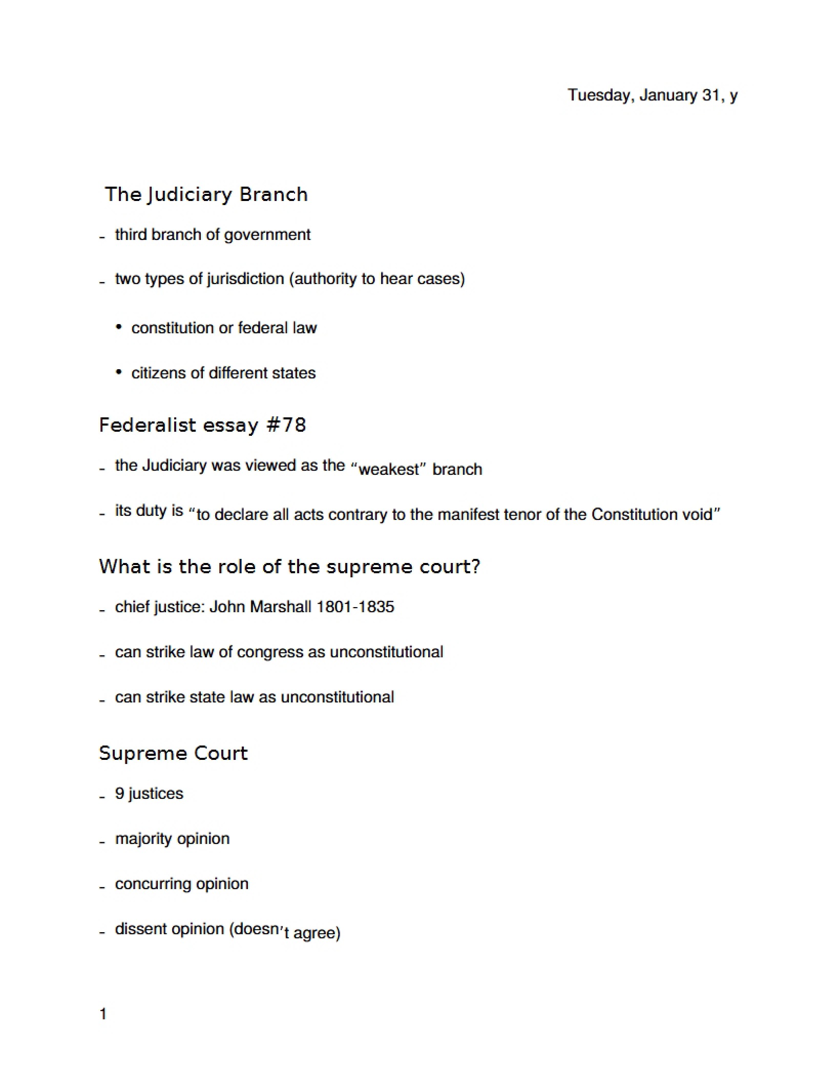 Judicial Branch Overview