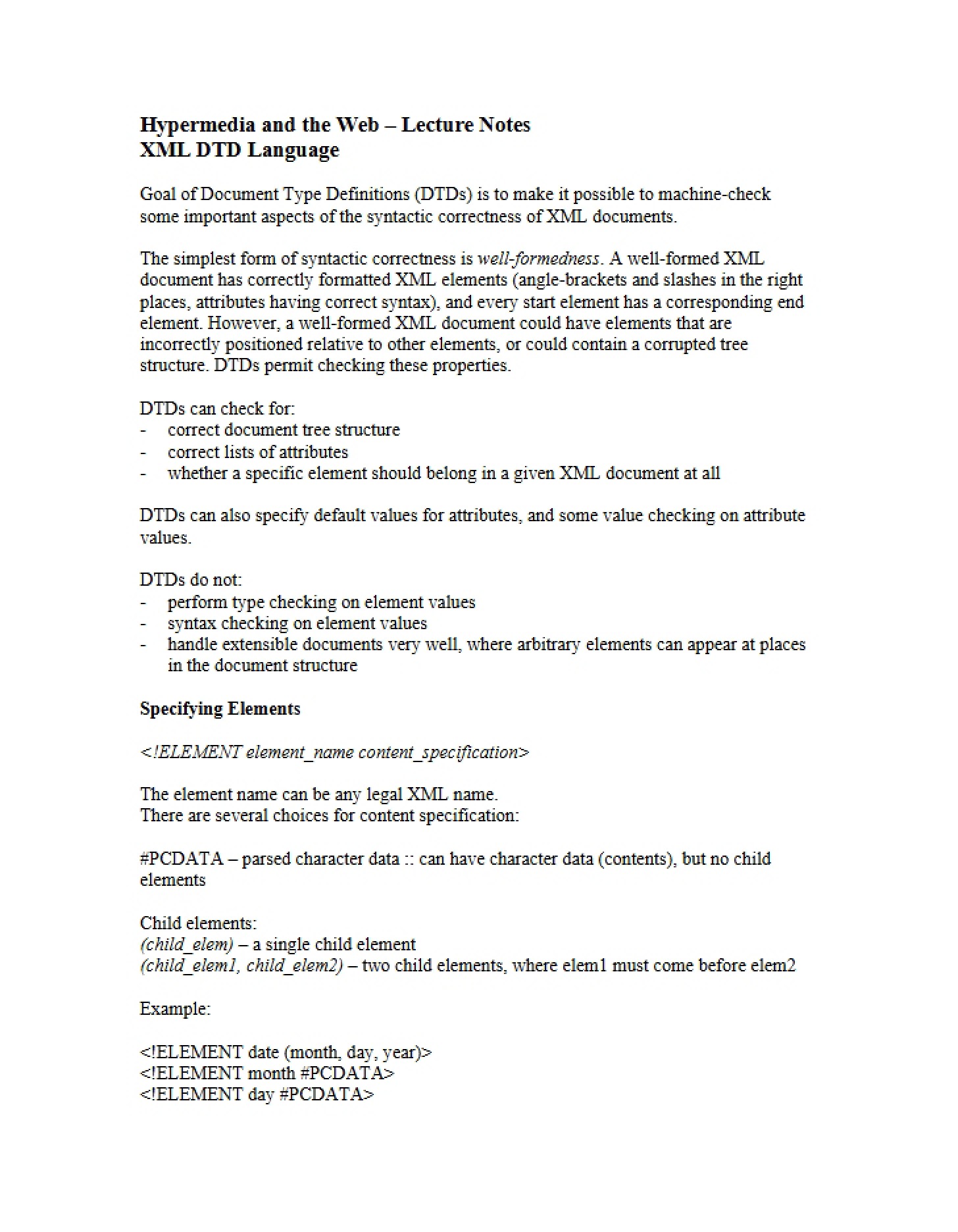 Web and Hypermedia