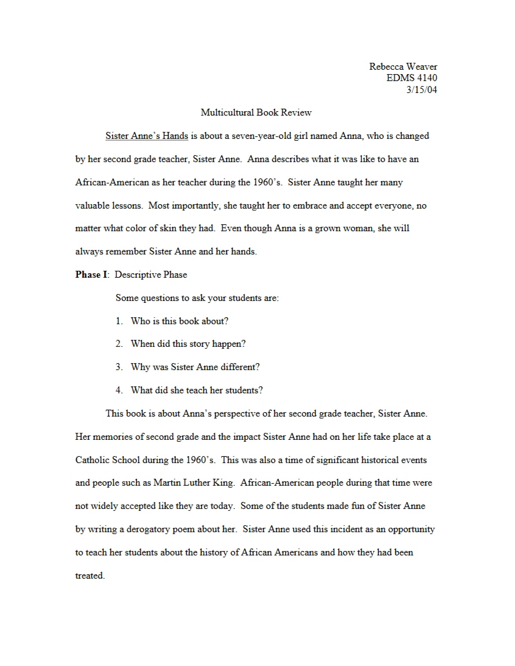 Review of Multicultural Books