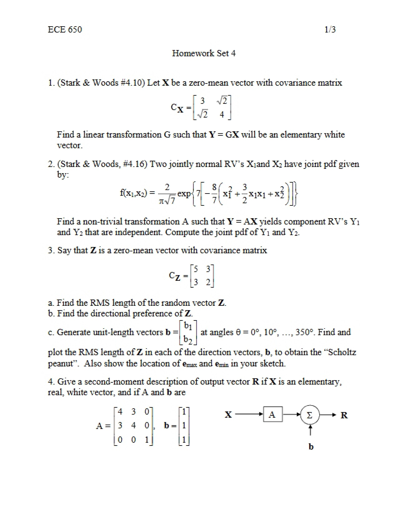 Homework Set Four Spring 2015