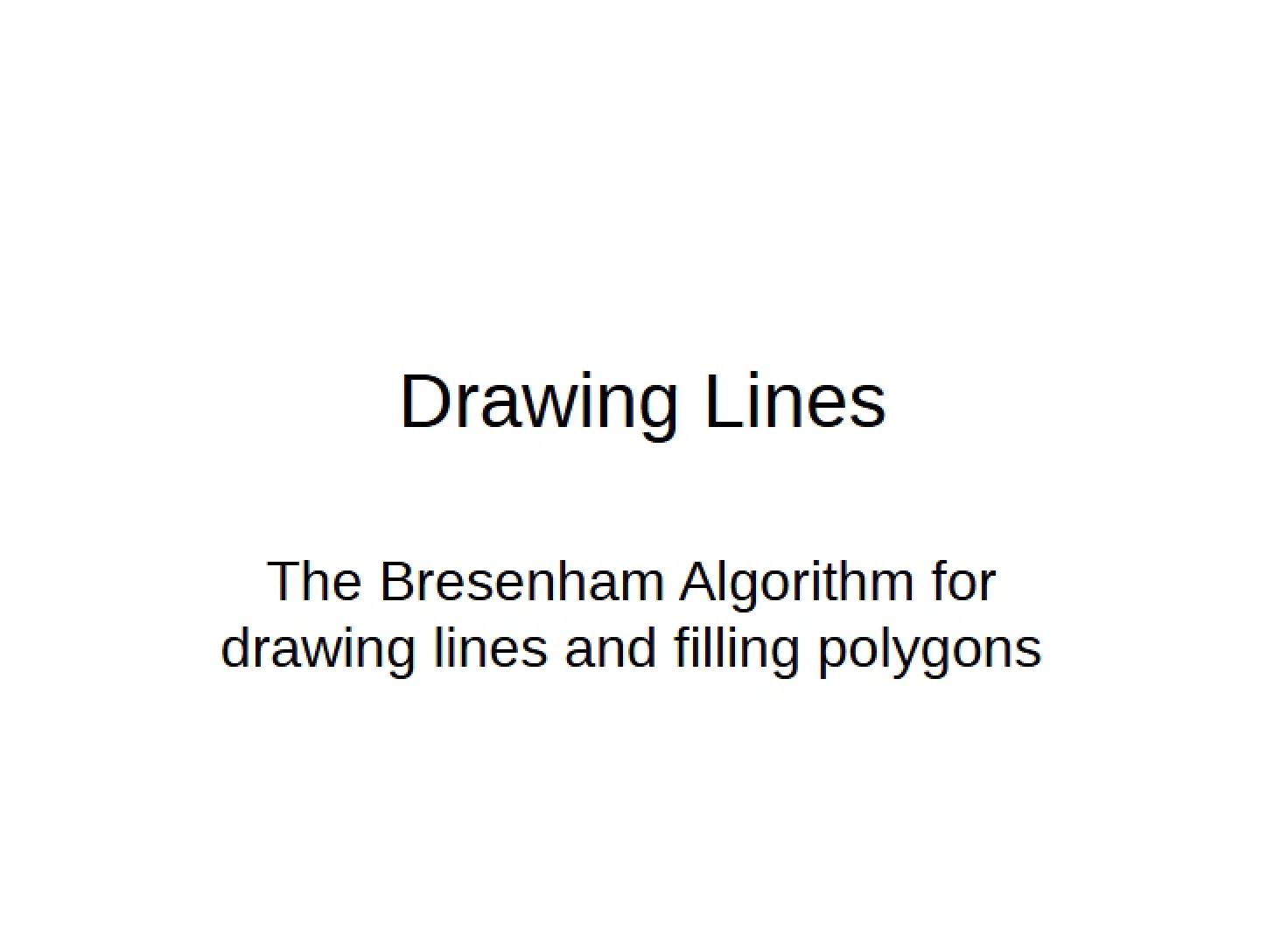 Line Drawing Techniques