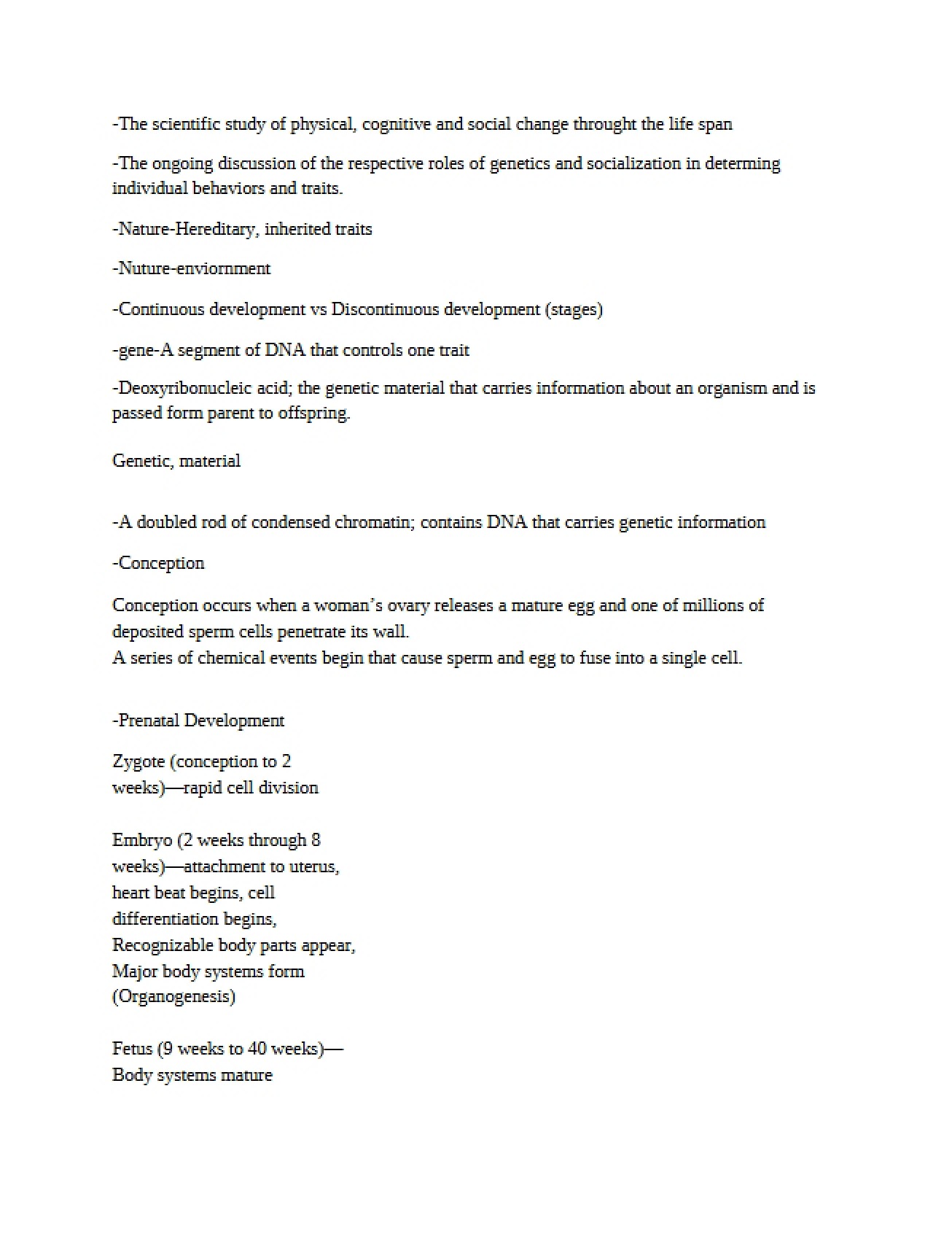 Lecture Notes for General Psychology