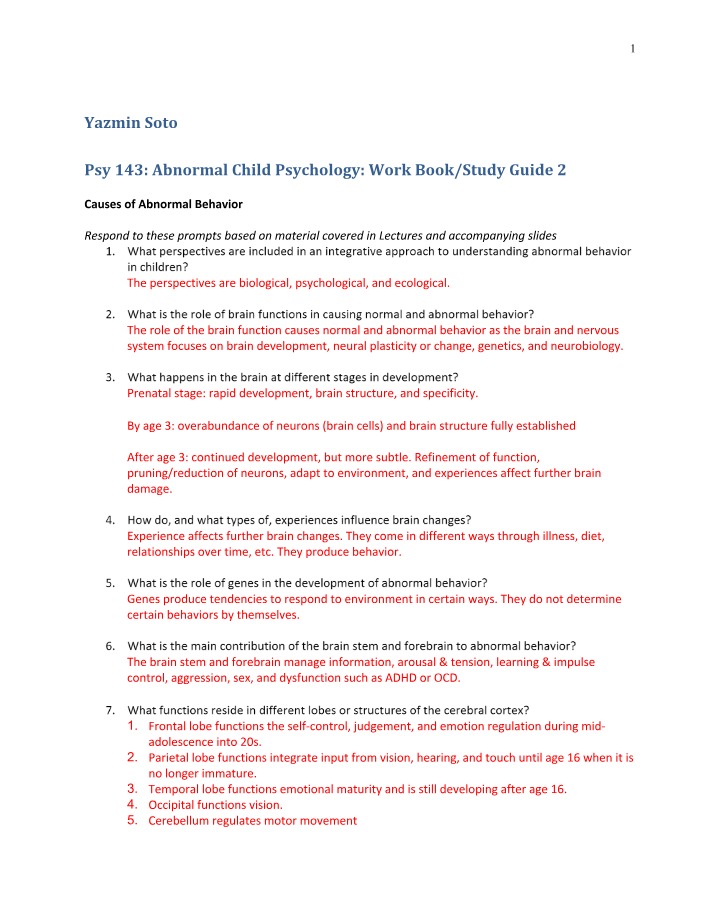 Workbook for Unit 2