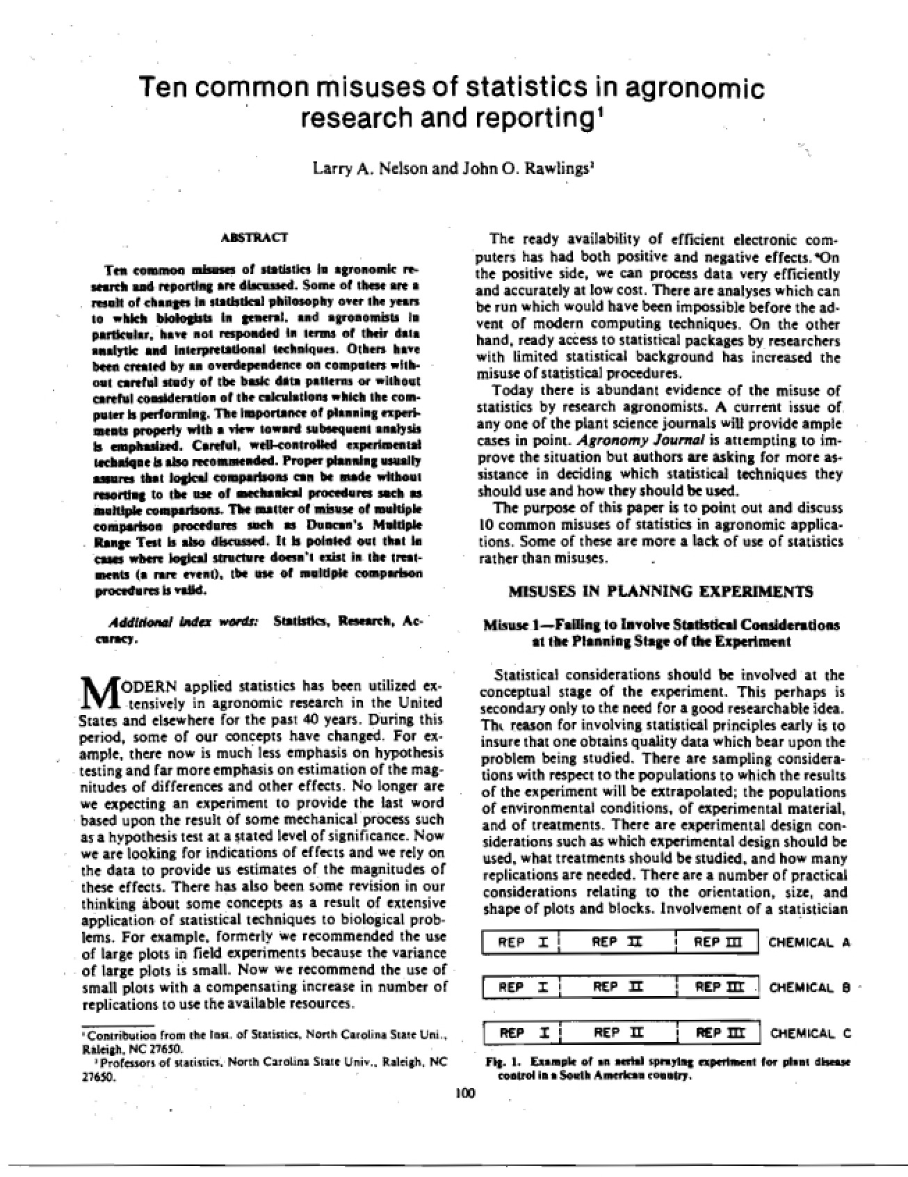 Introduction to Agronomic Research and Reporting