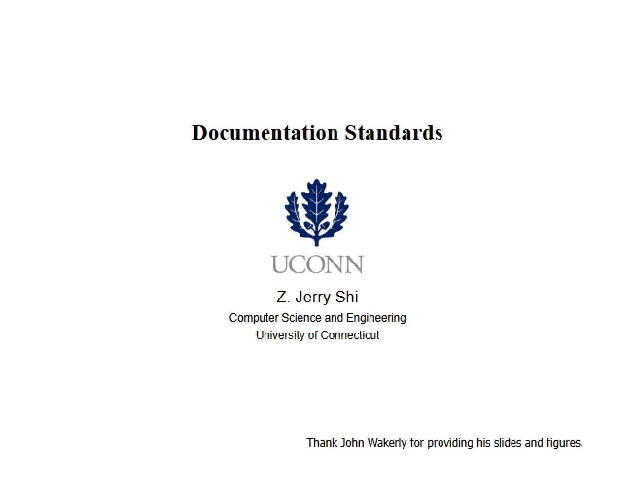 Documentation Standards