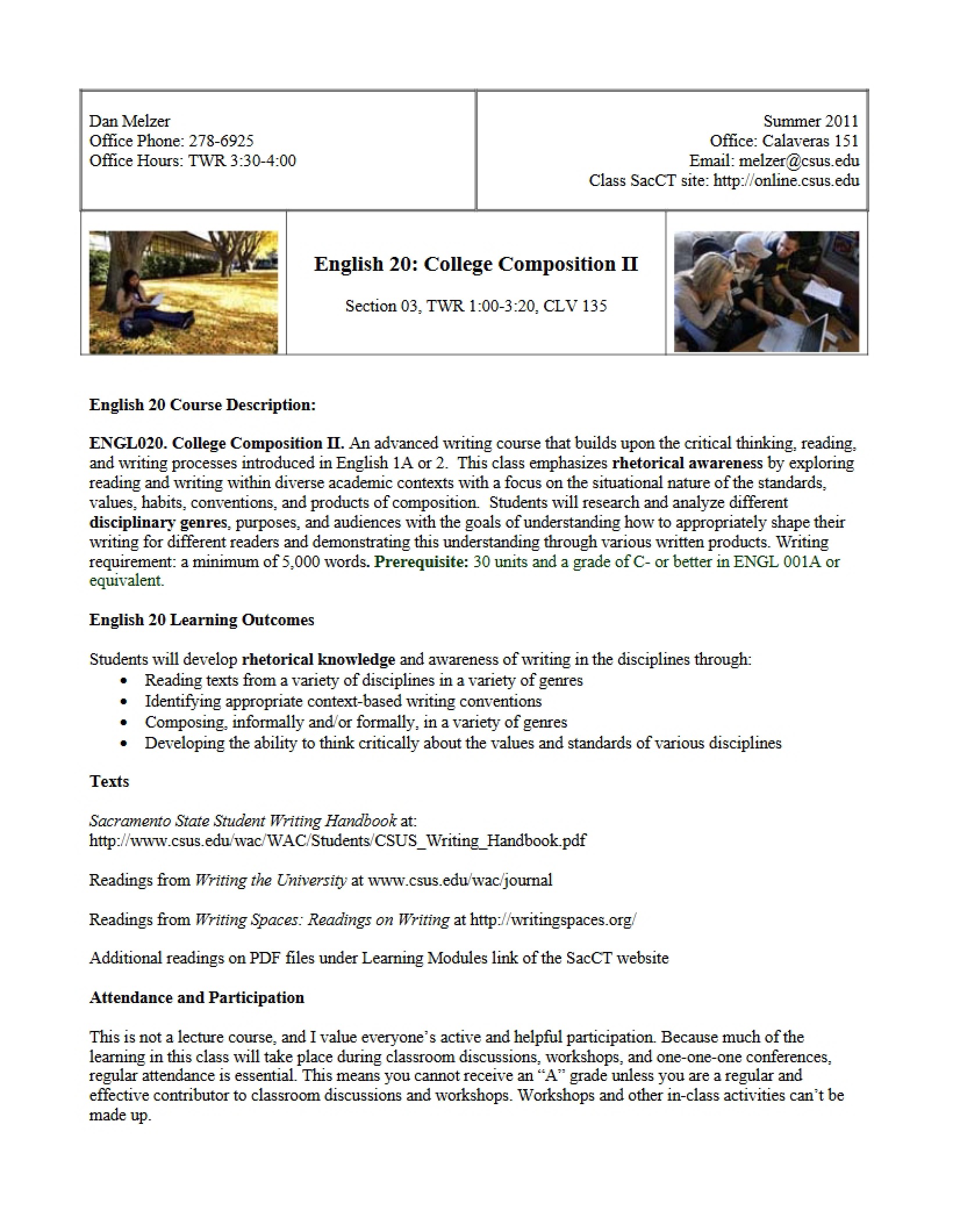 Course Syllabus