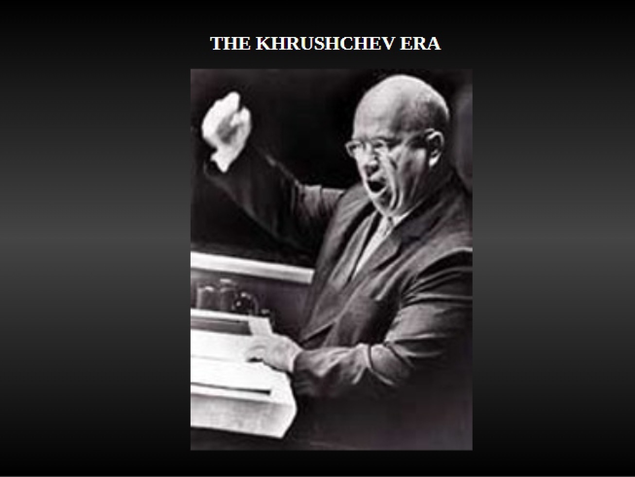 Era of Khrushchev