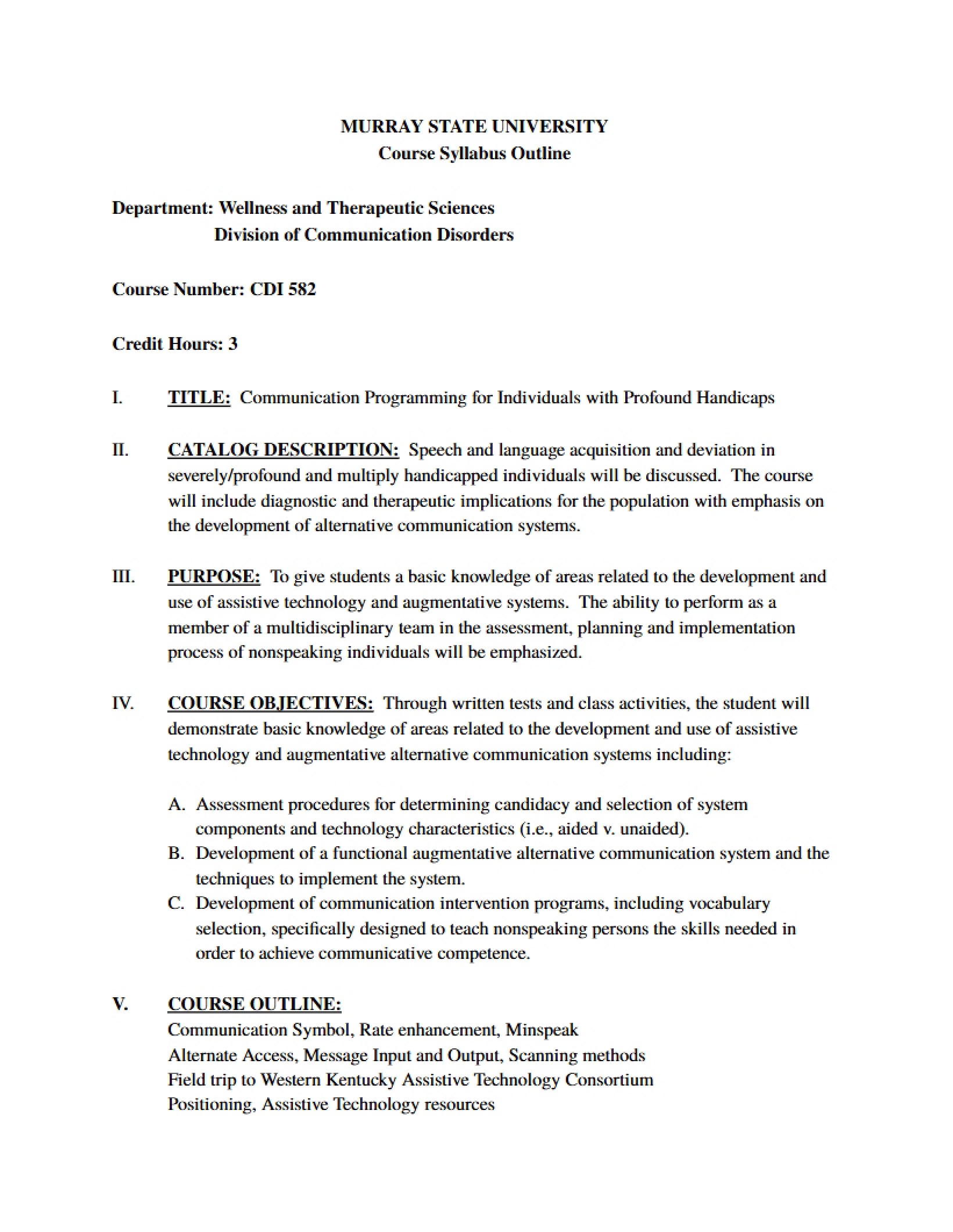 Syllabus