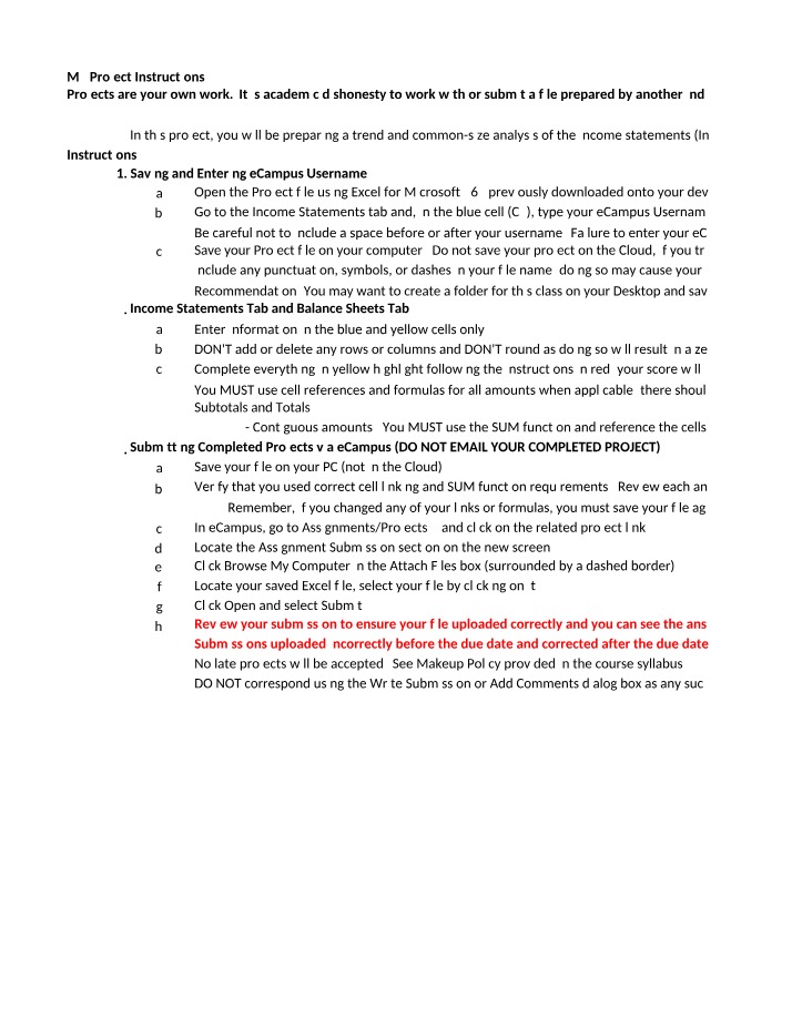 Instructions for M3 Project