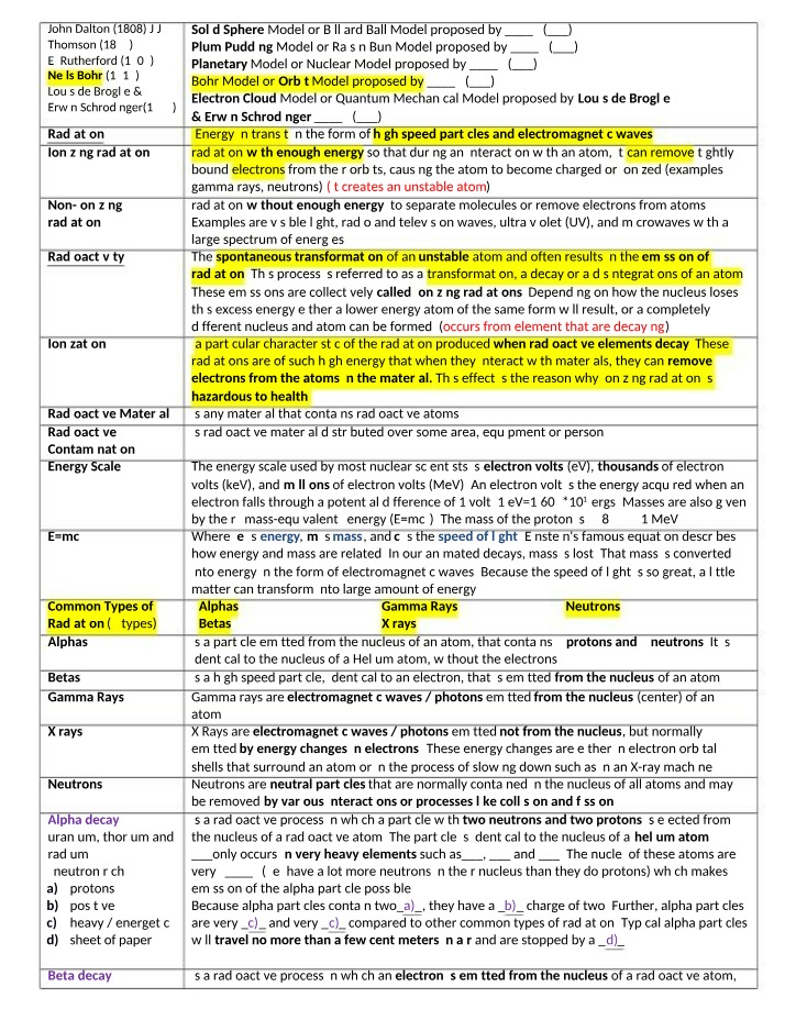 History and Science of Ionizing and Non-Ionizing Radiation