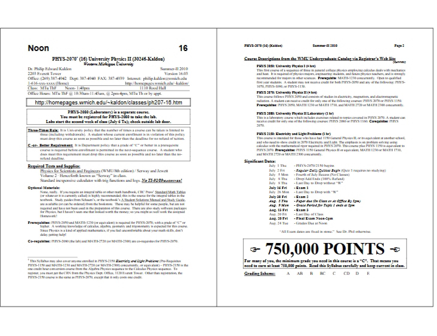 Course Syllabus