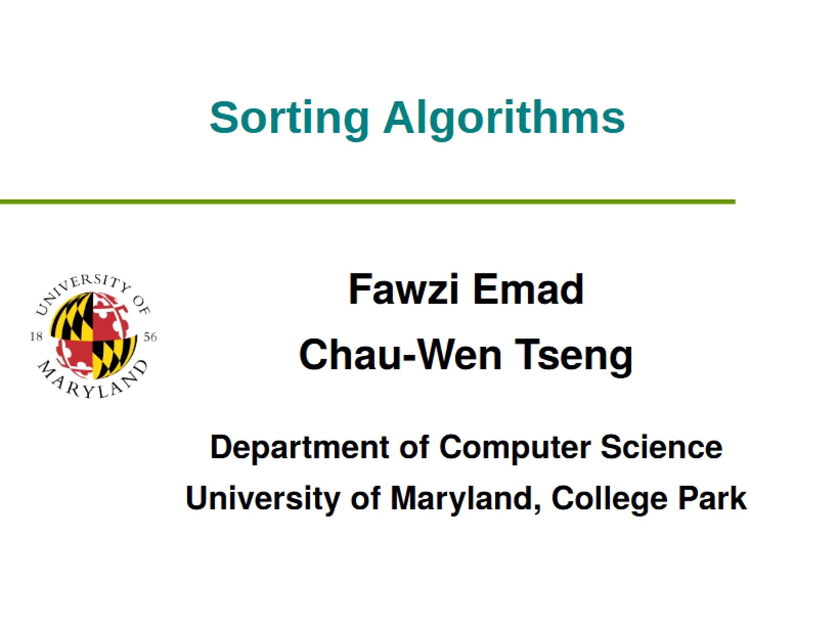 Sorting Methodologies