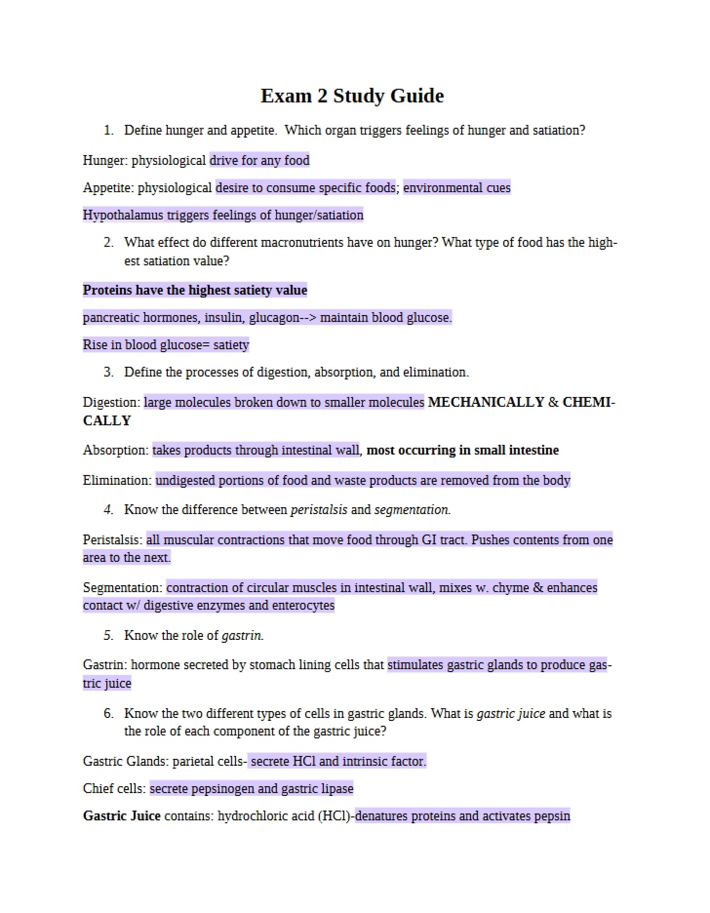 Guide to the Second Examination