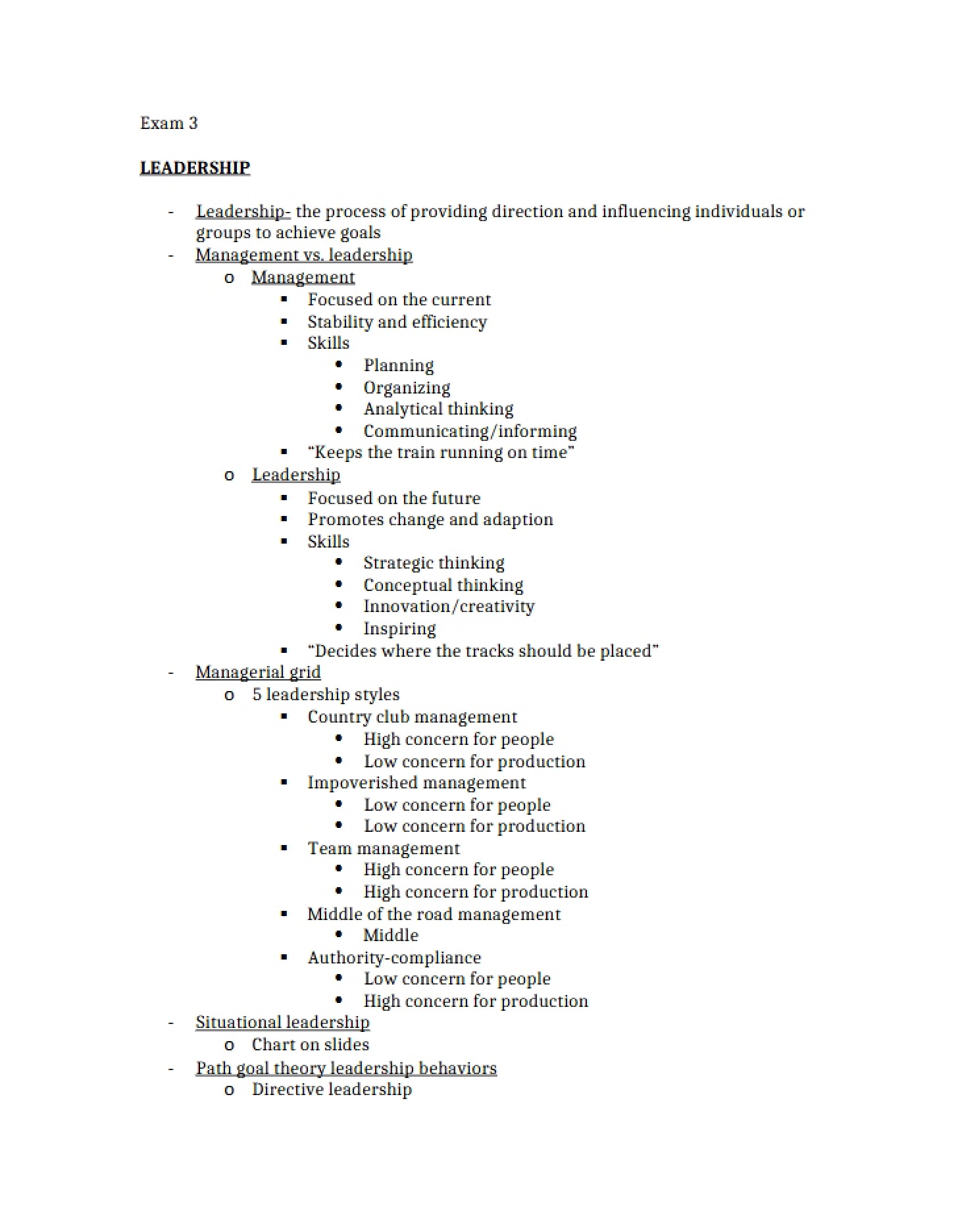 Third Examination