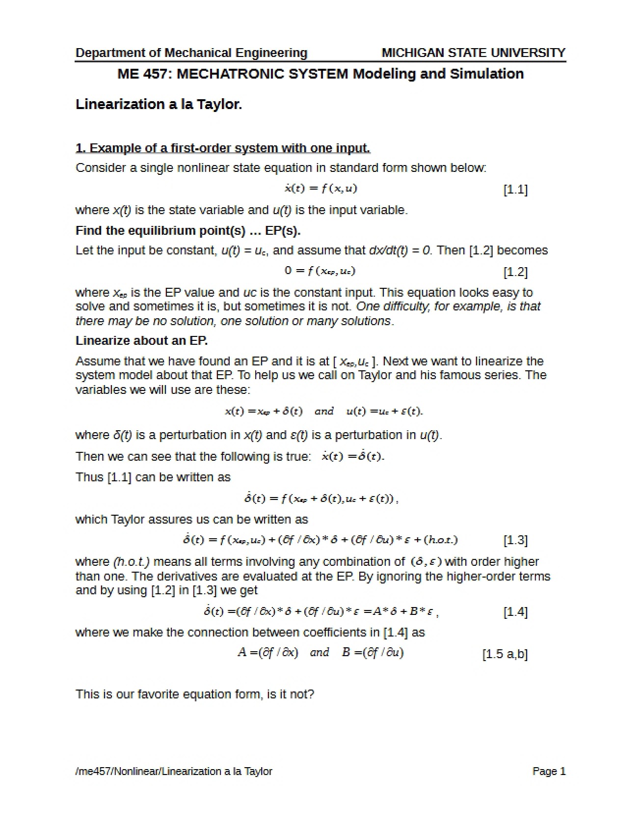 Lecture Notes - 2 Pages