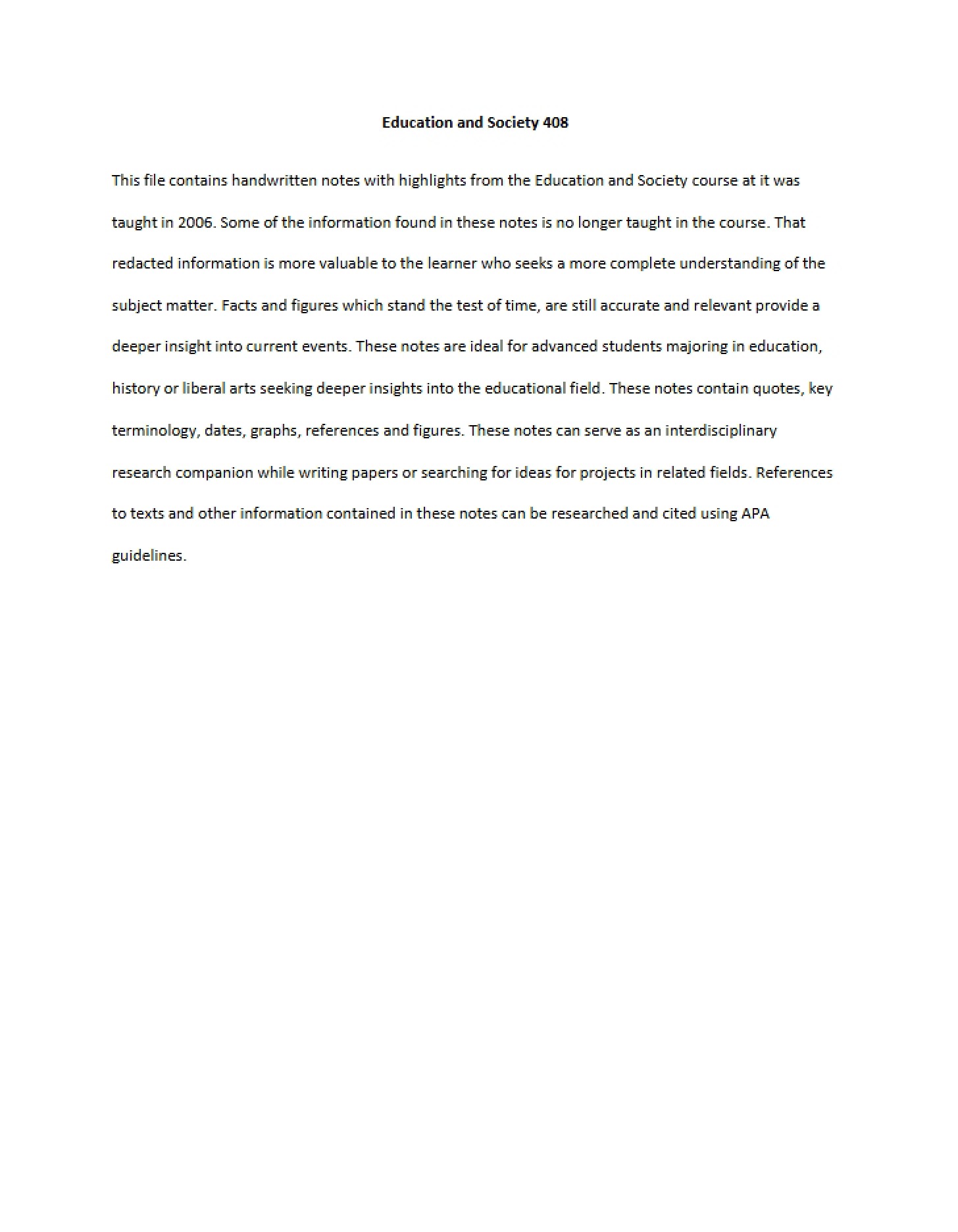 Notes Document