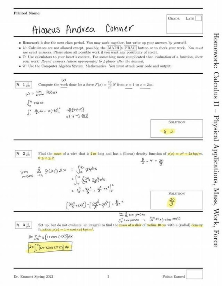Work Done Calculations - Emptying an Elliptical Container