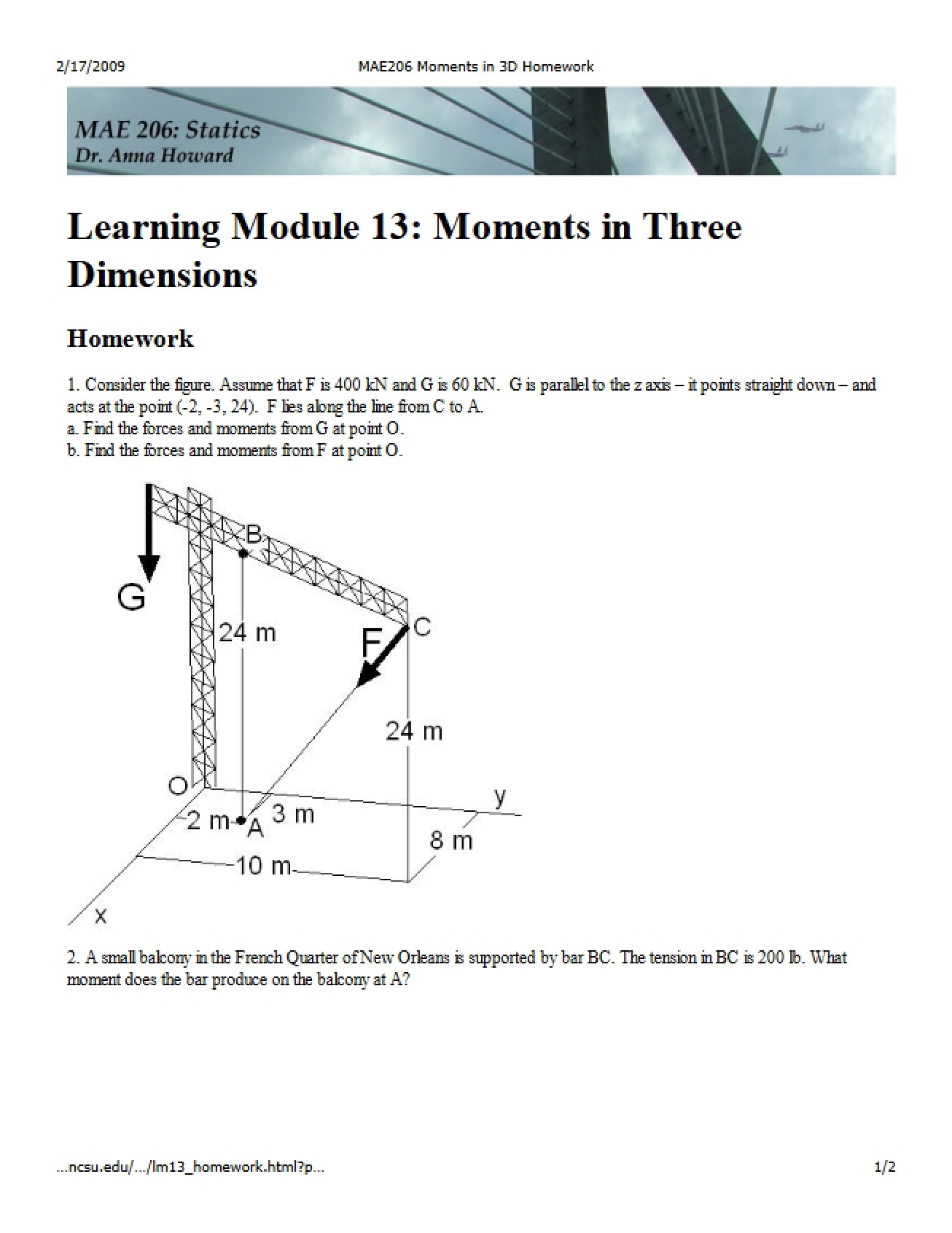 Statics Module 13