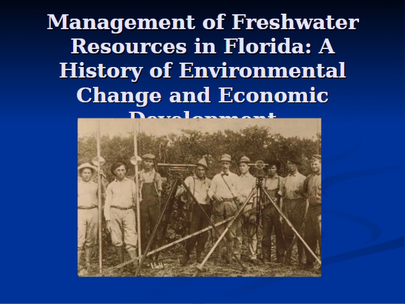 Florida Freshwater Resource Management