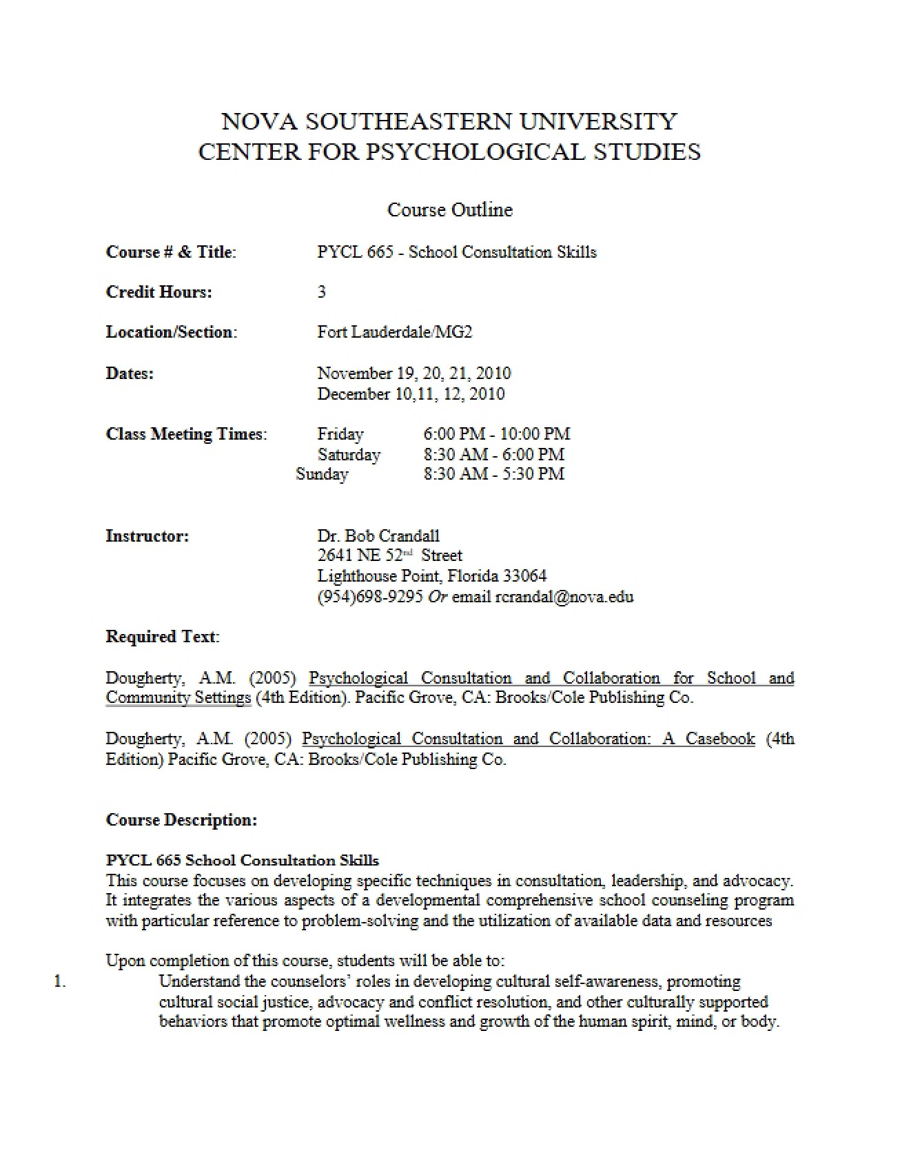 PYCL 0665 Class Syllabus