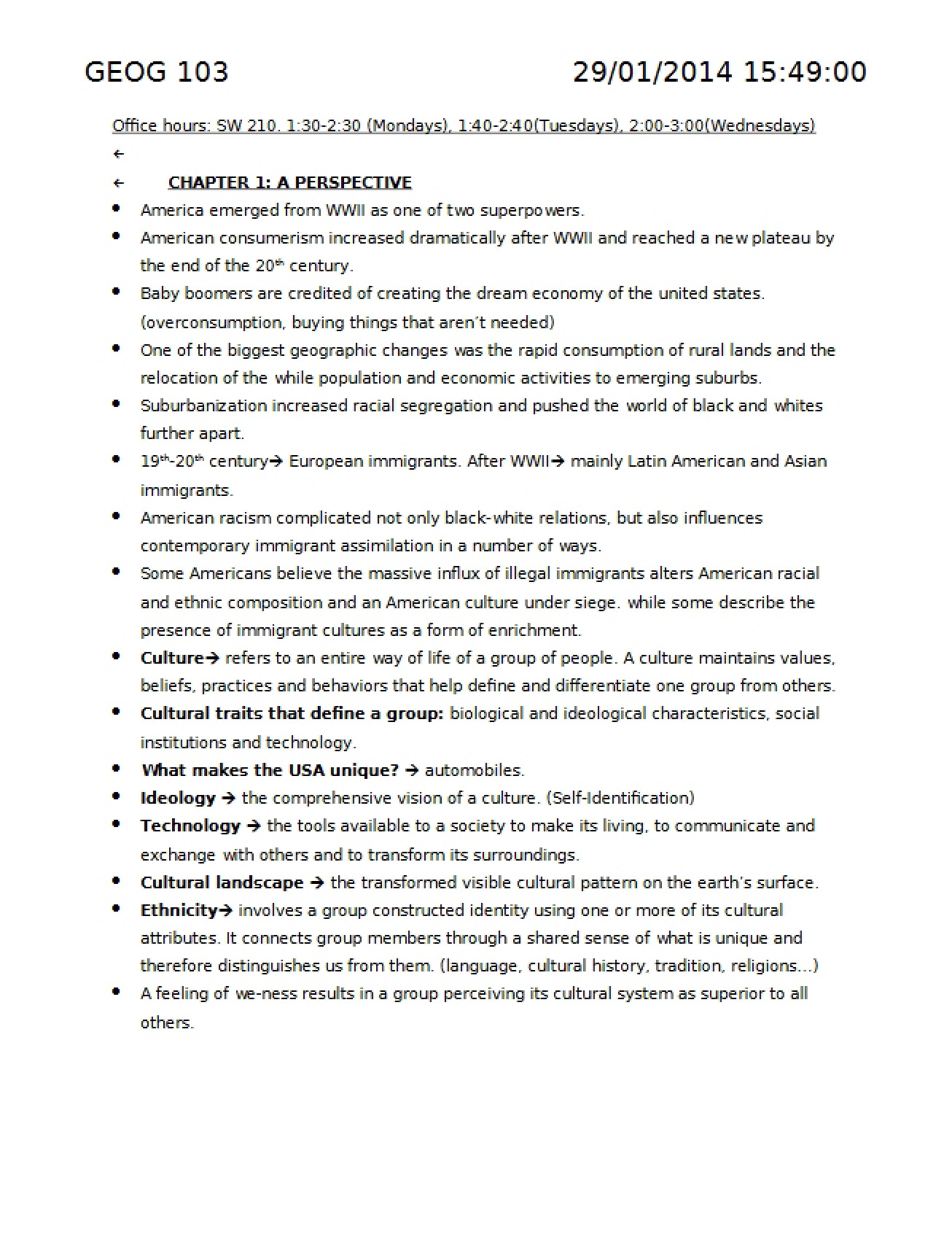 Perspective on Multicultural Geographies Chapter 1