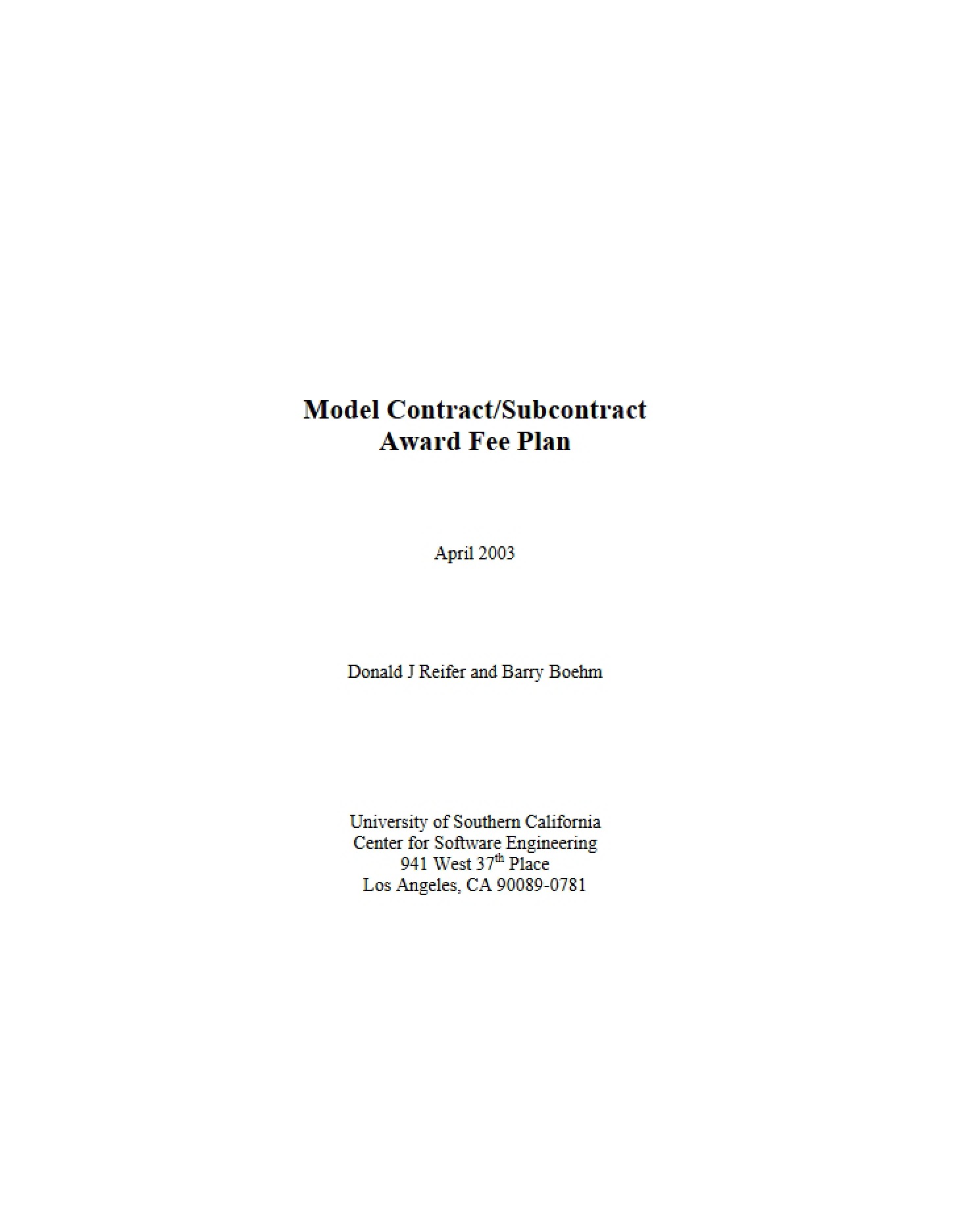 USC CSE Report 2003-511