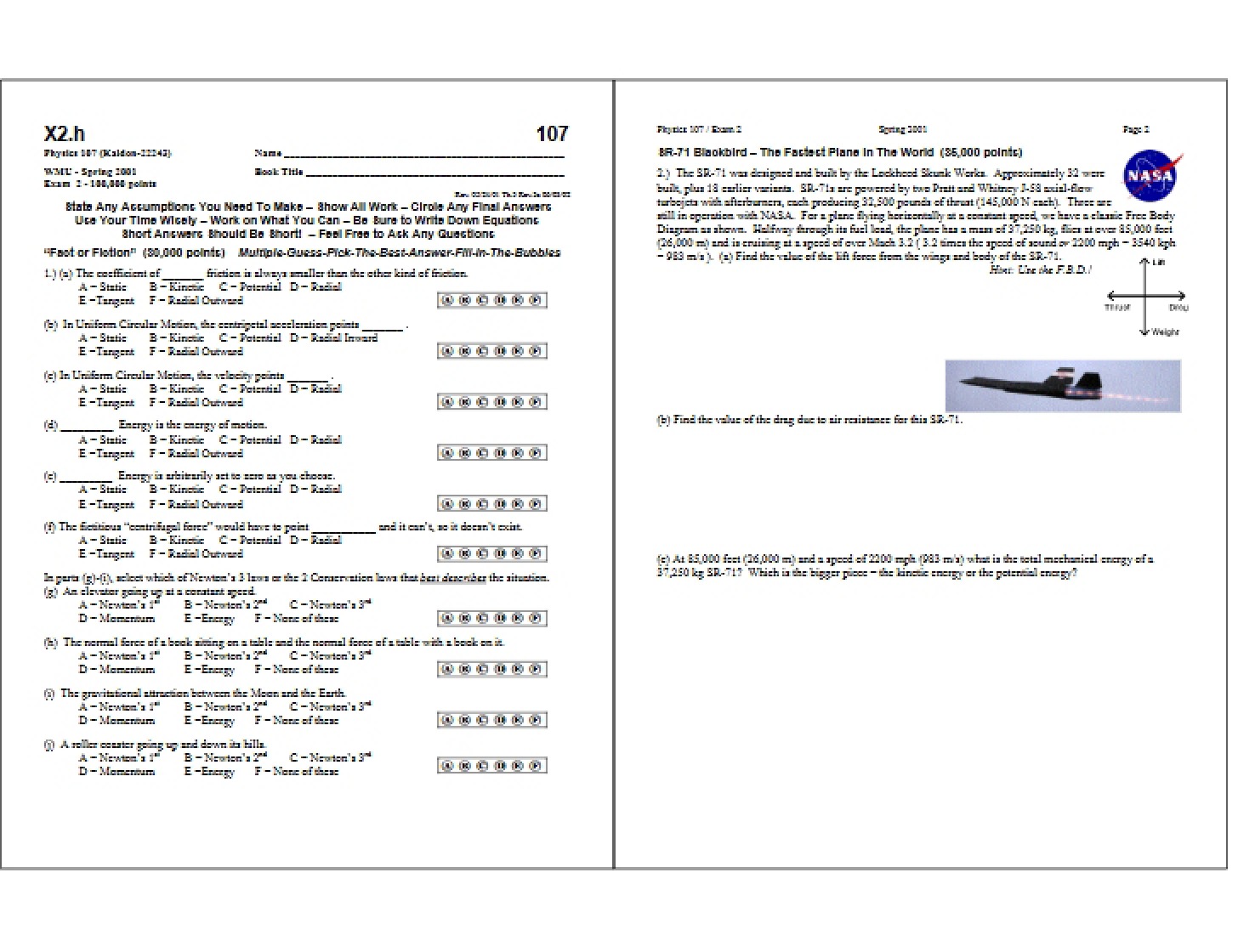 Examination Paper