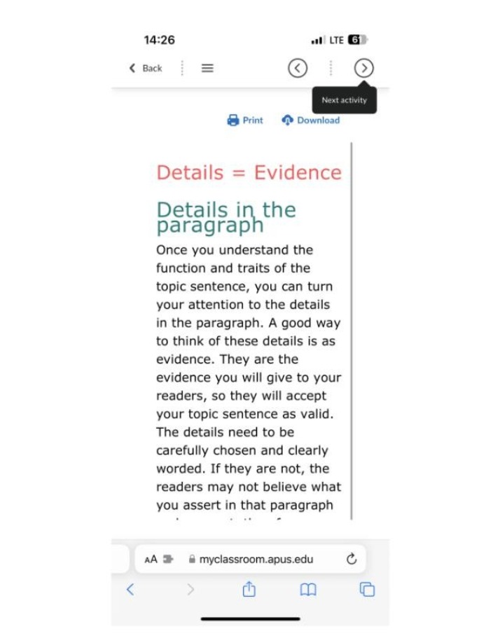 Details Equals Evidence