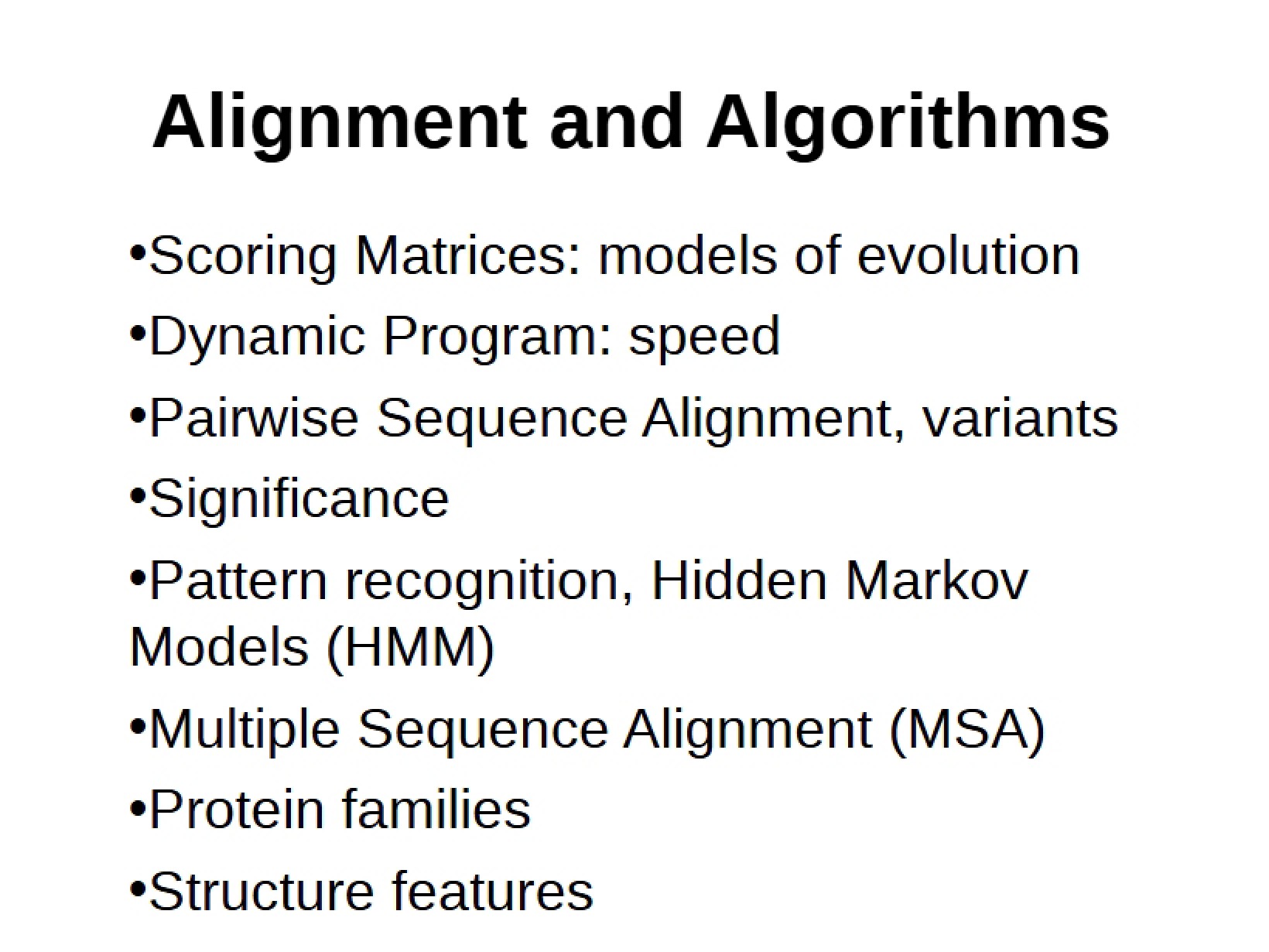 Algorithms and Alignment