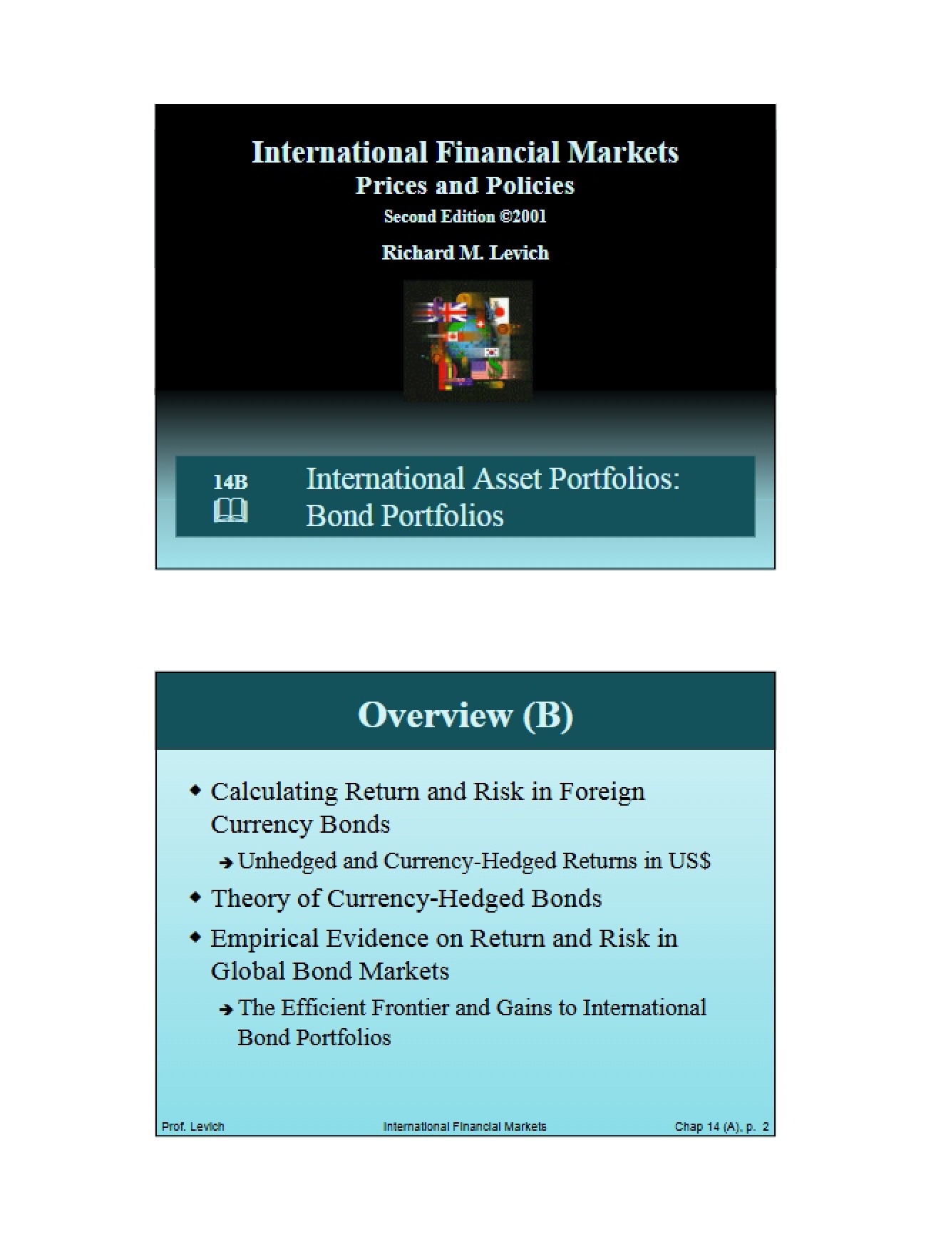 Policies and Prices - Intl Financial Management
