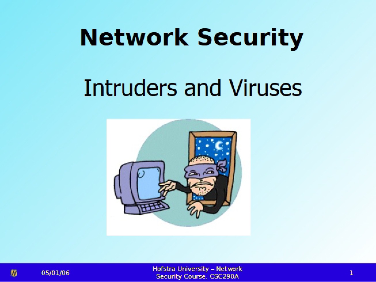 Security Threats Intruders and Viruses