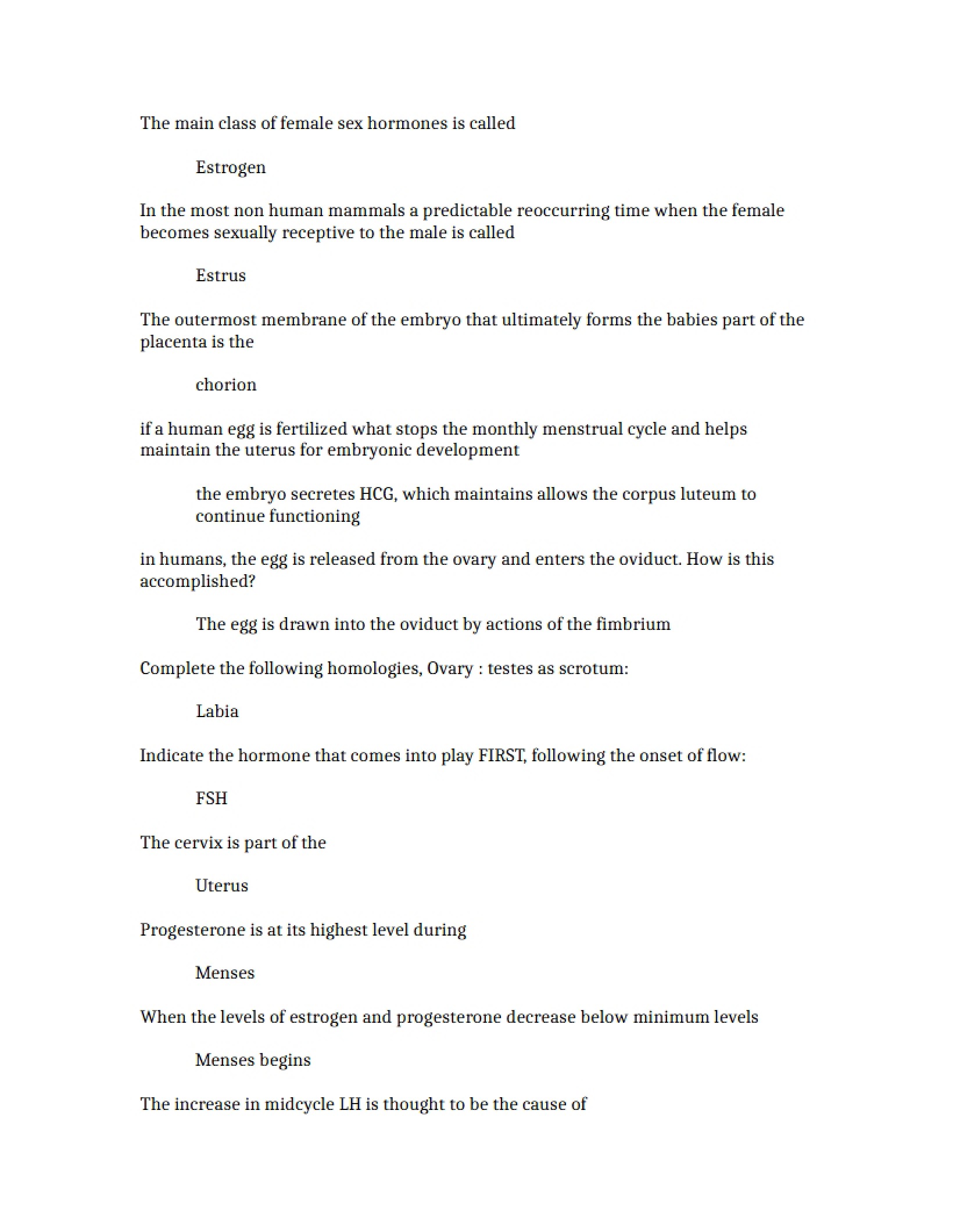 Test 4 for Biology