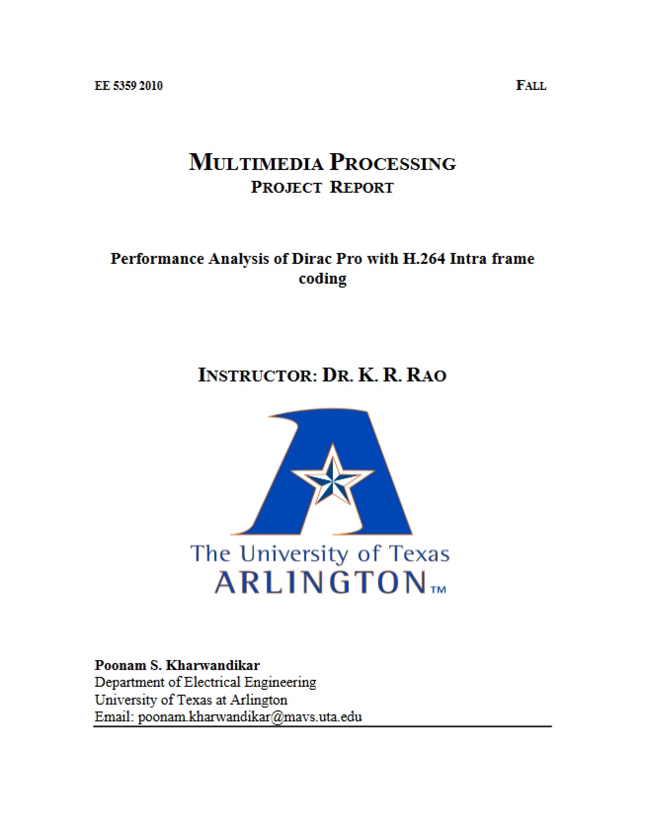 Report Multimedia Processing Project