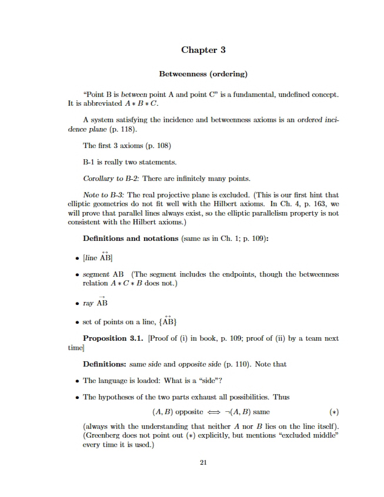 Chapter Three Material