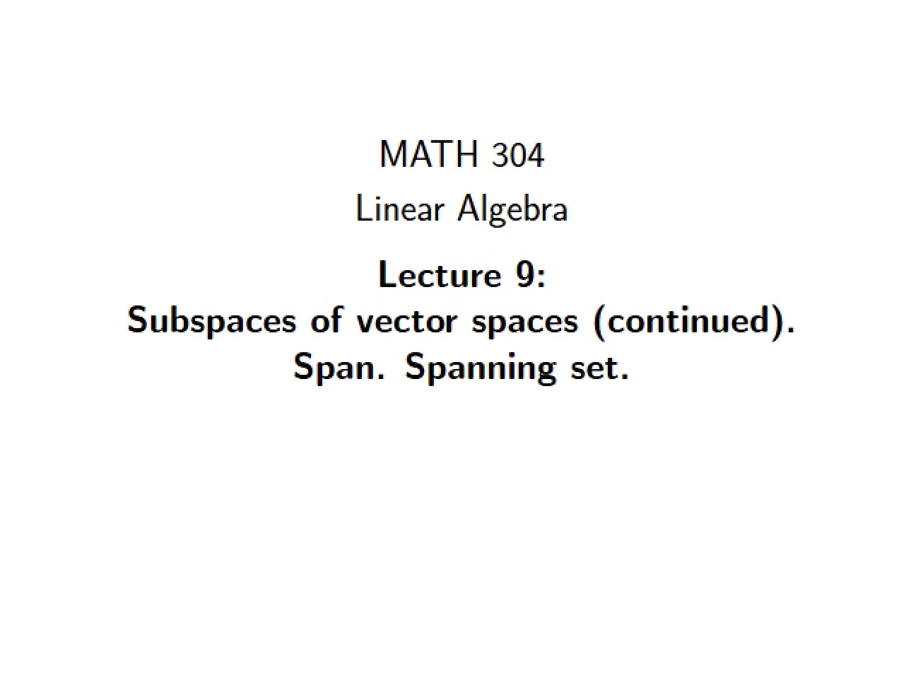 Lecture Two, Part Two (Web)