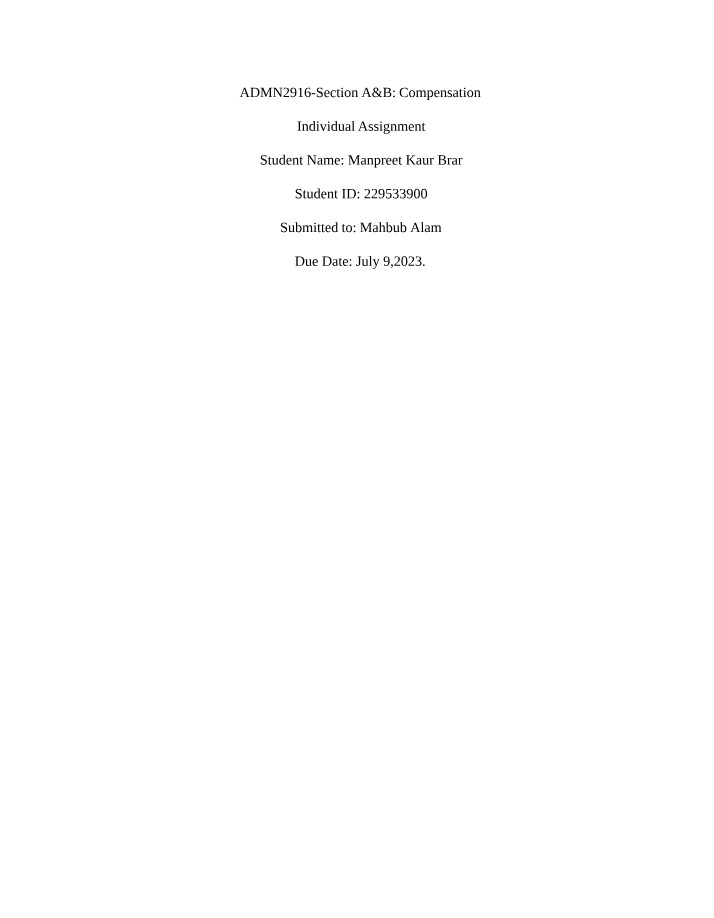 Comparing Compensation Systems Across Firms